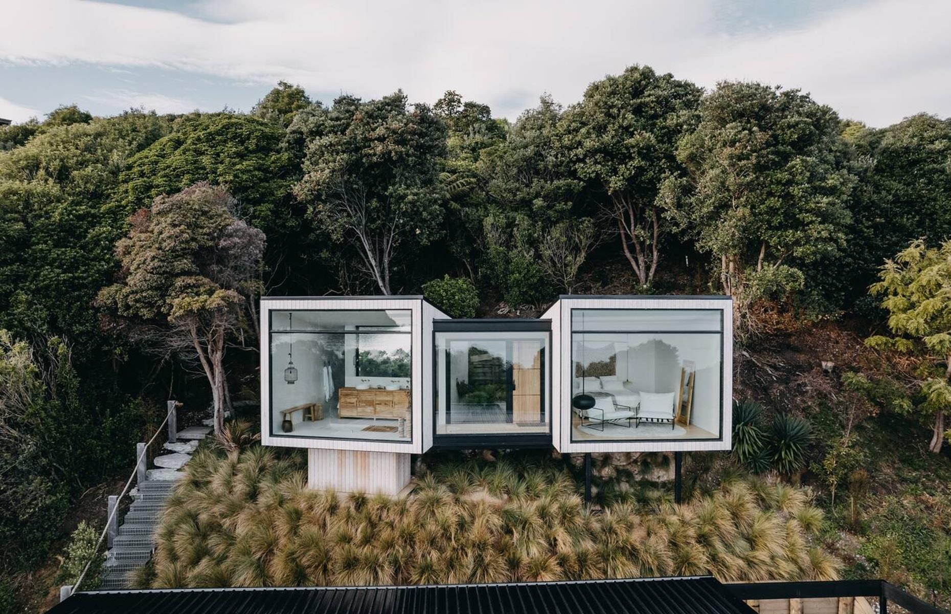 Grand Designs retreat, Golden Bay, New Zealand