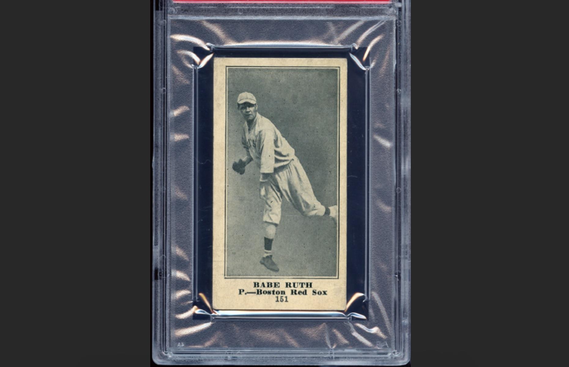 Babe Ruth sports card: $2.46 million (£1.8m)