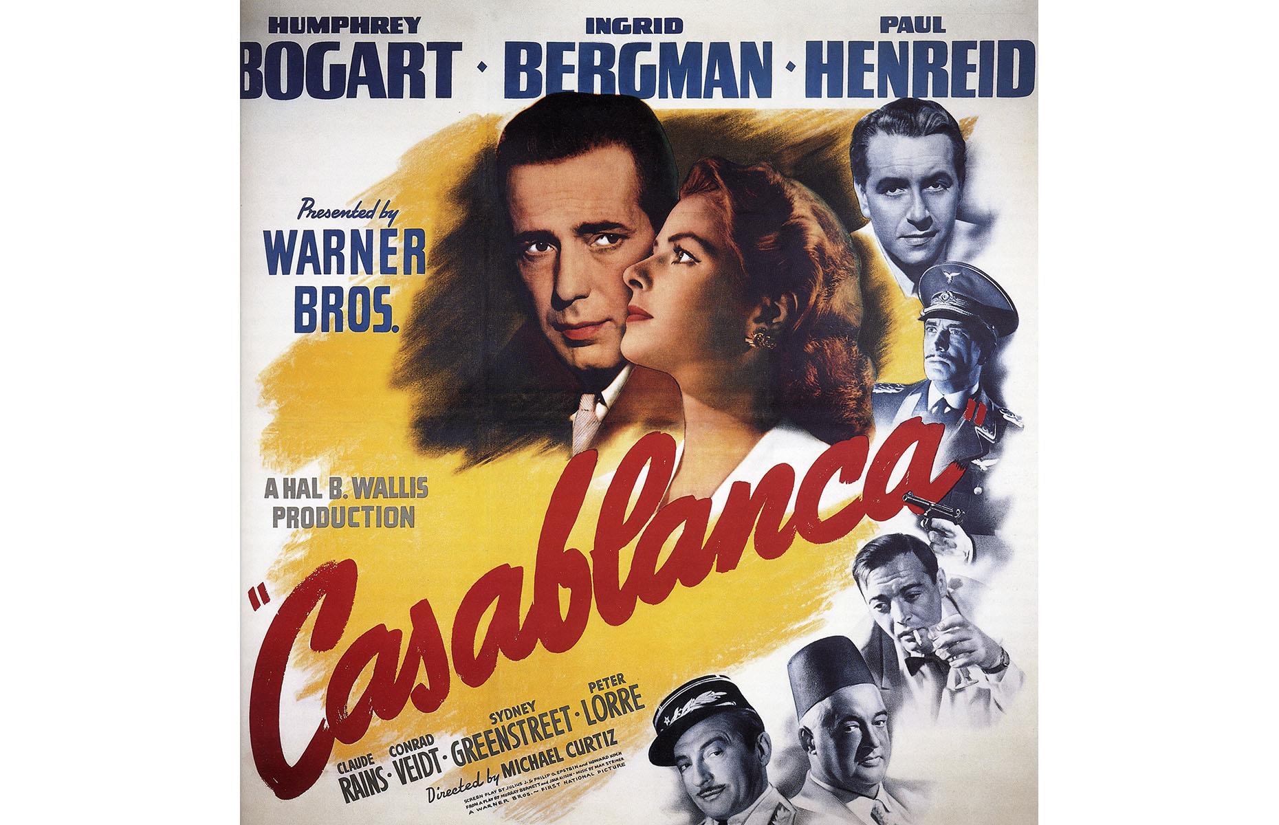 7. Casablanca (American poster, 1942): $384,000 ($474k/£356k today)