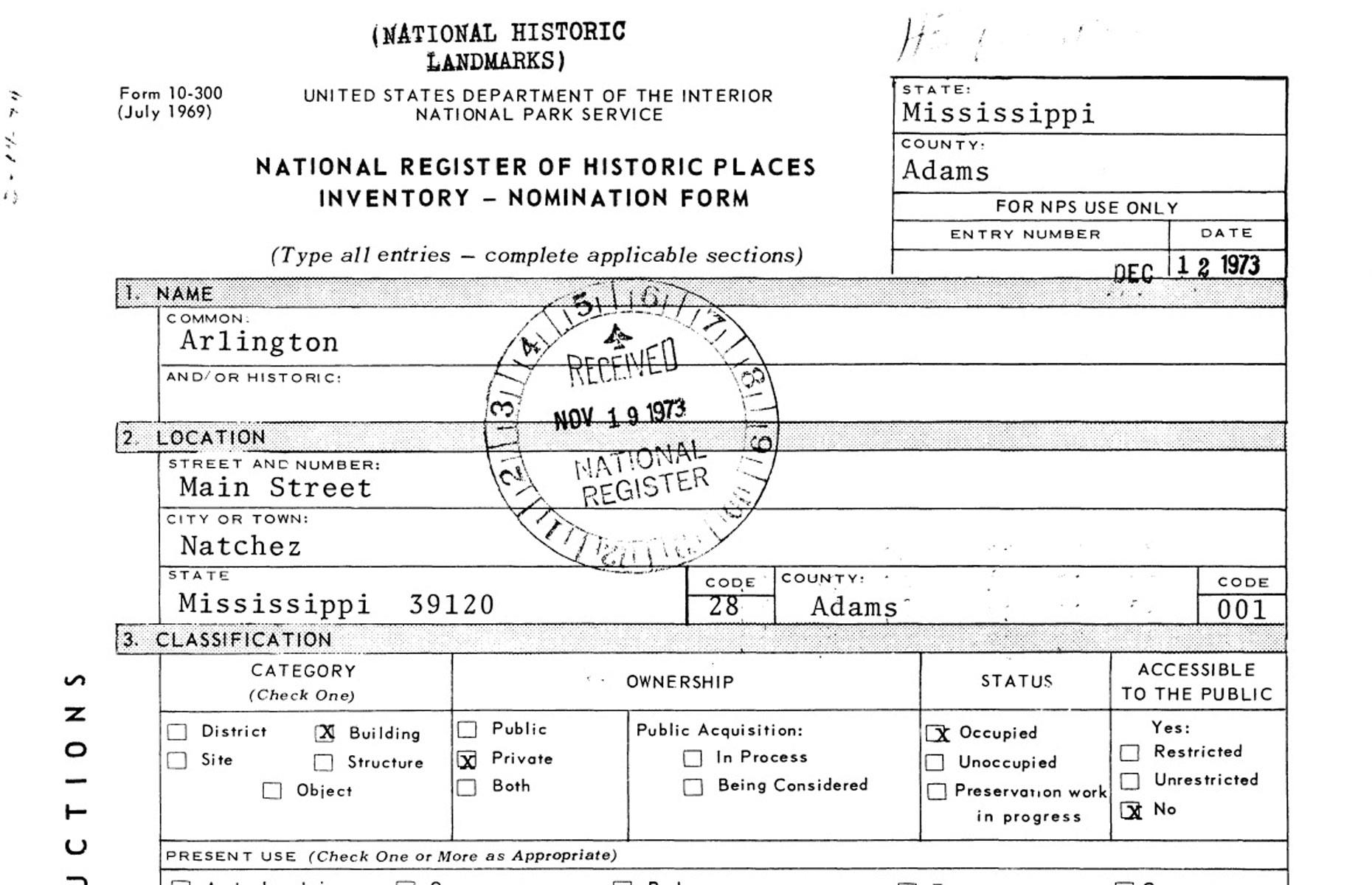 National recognition