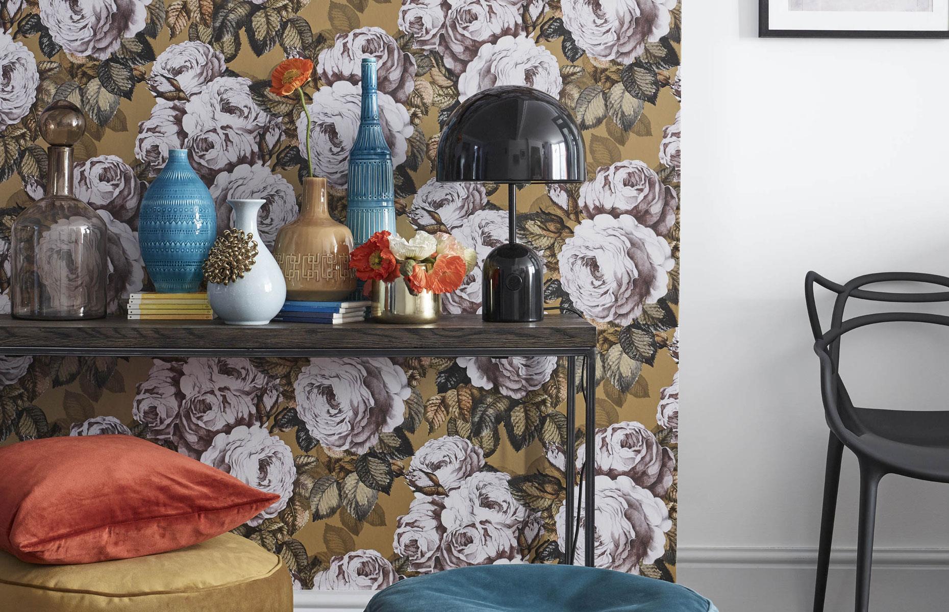 Add wow-factor wallpaper
