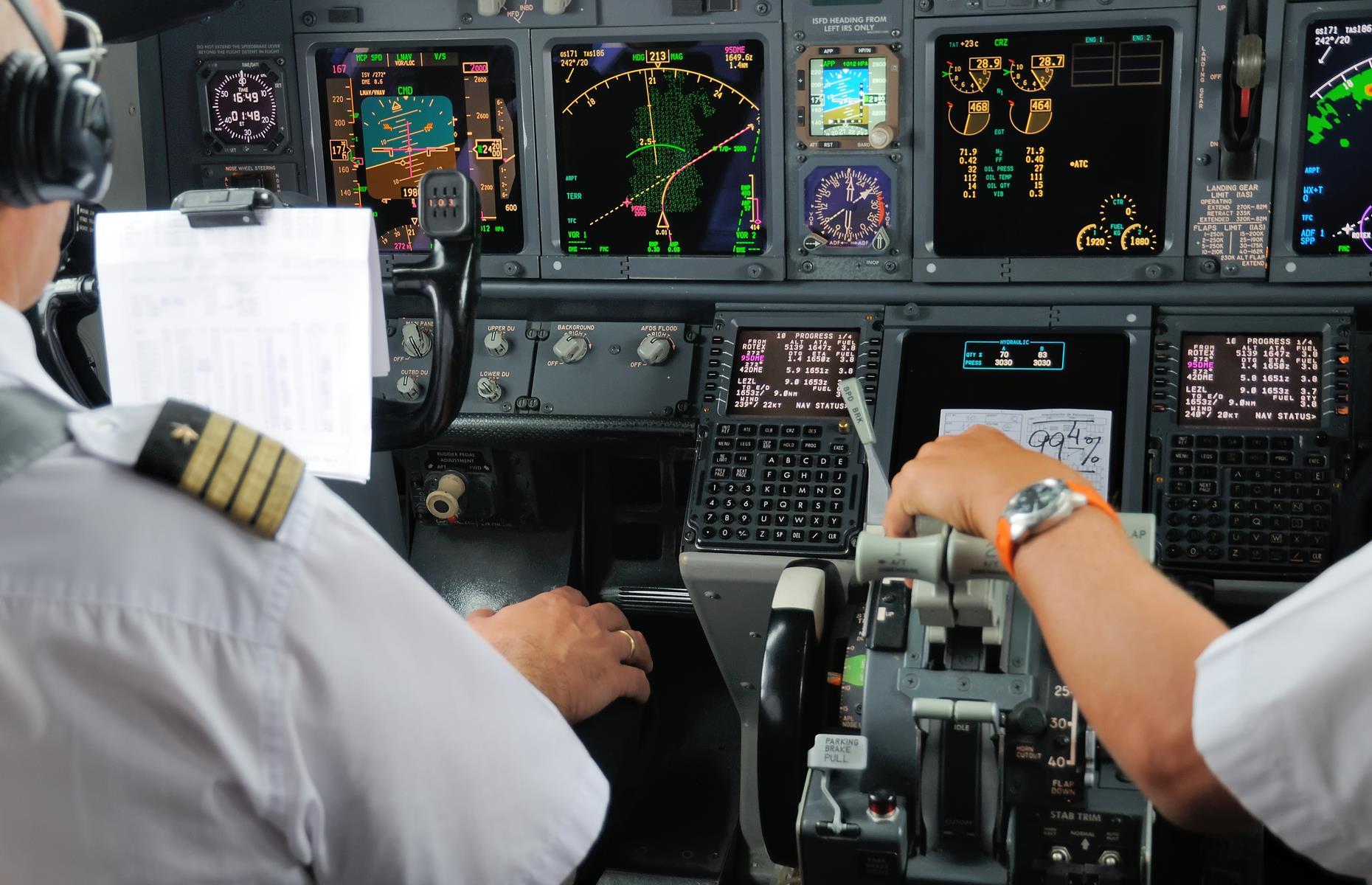 The pilot communicates with cabin crew through the 'double ding'