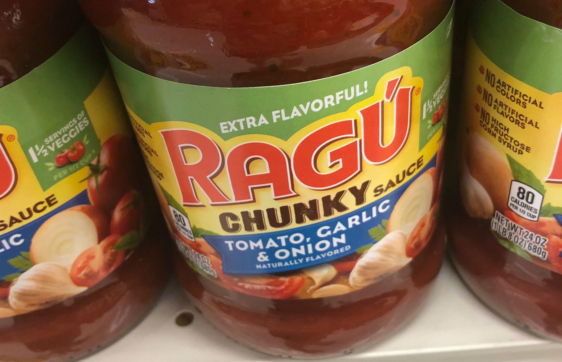 17. Ragú  sauce (9.4% sugar)