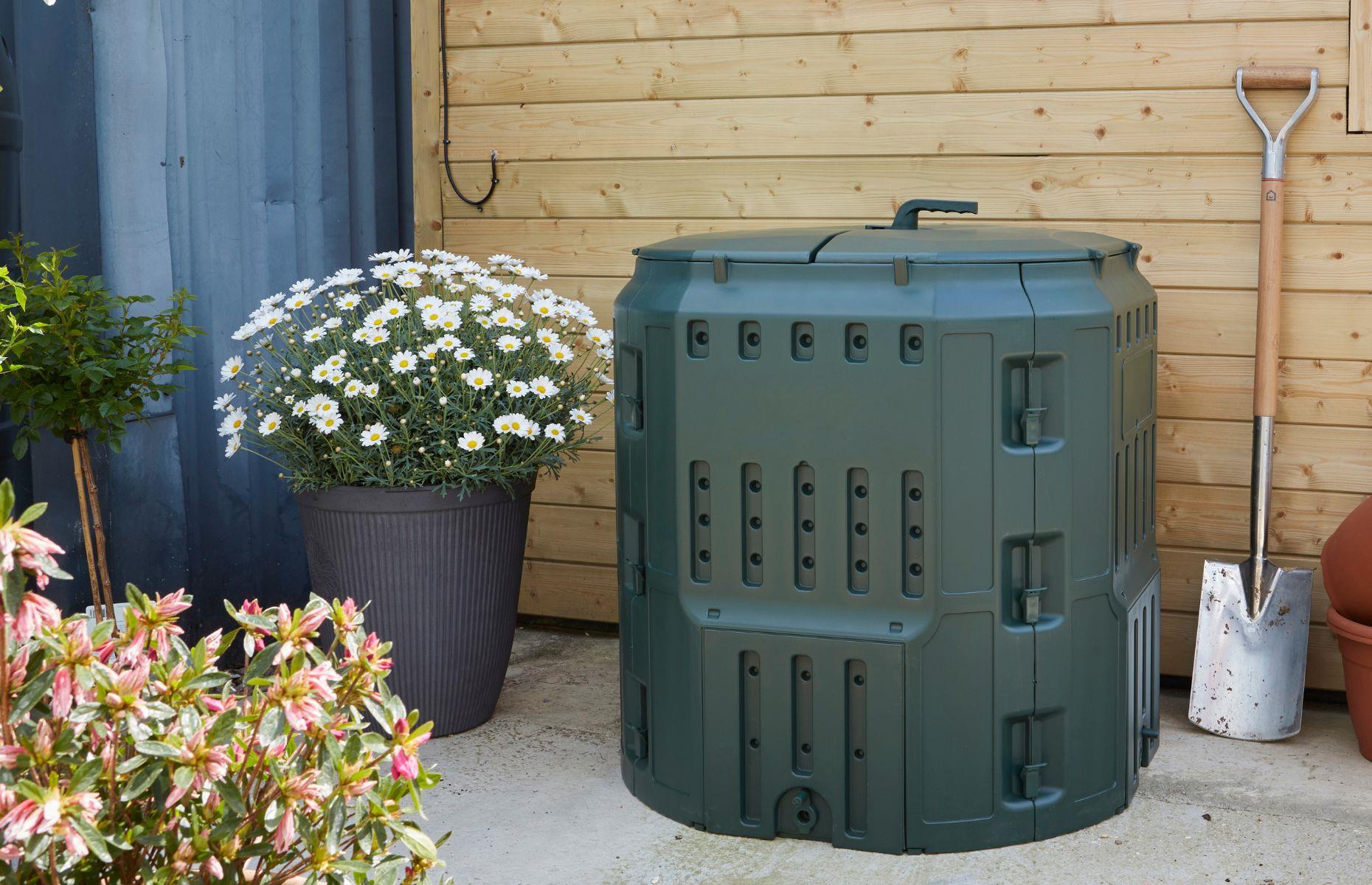 Keep a compost drum in the garden