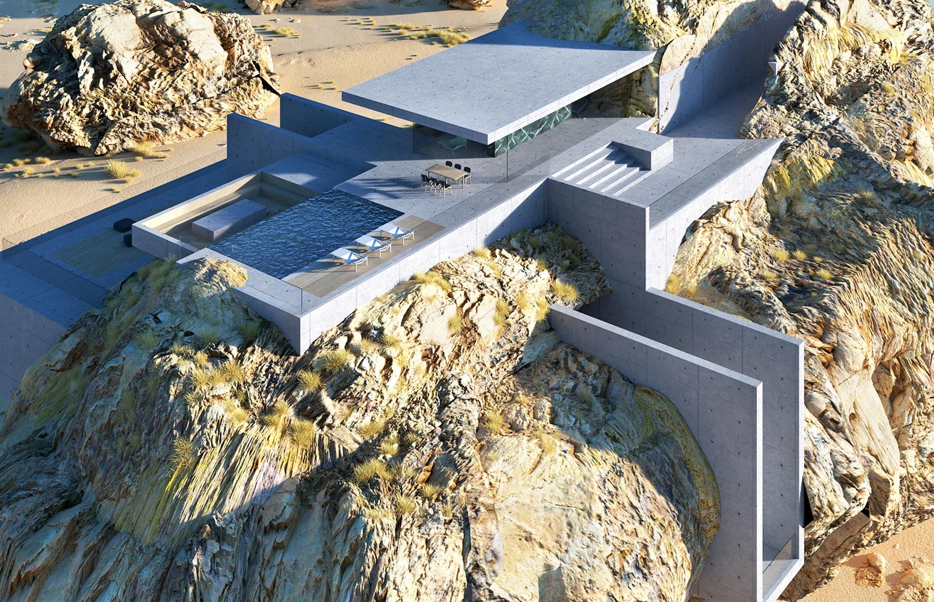 Casa dentro de una roca: Literalmente en la roca