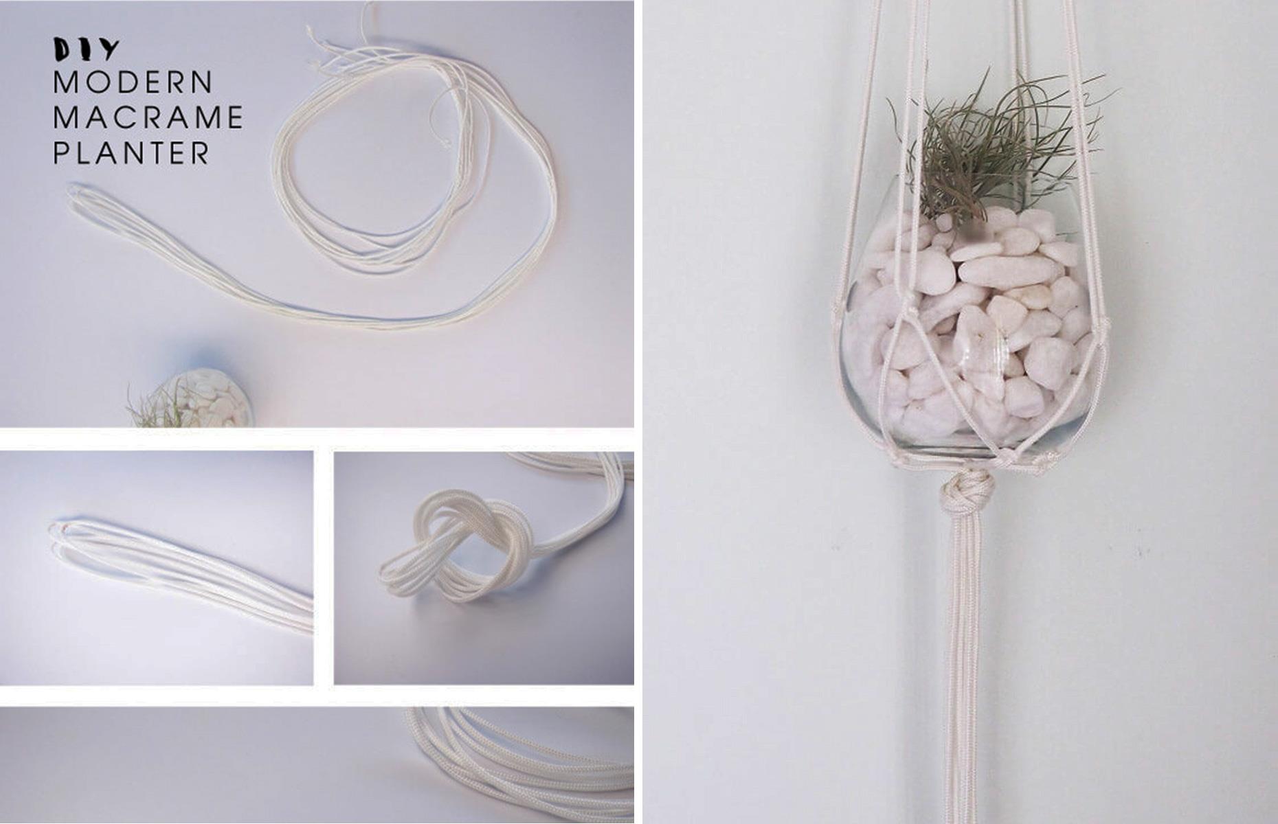 Macramé plant hangers