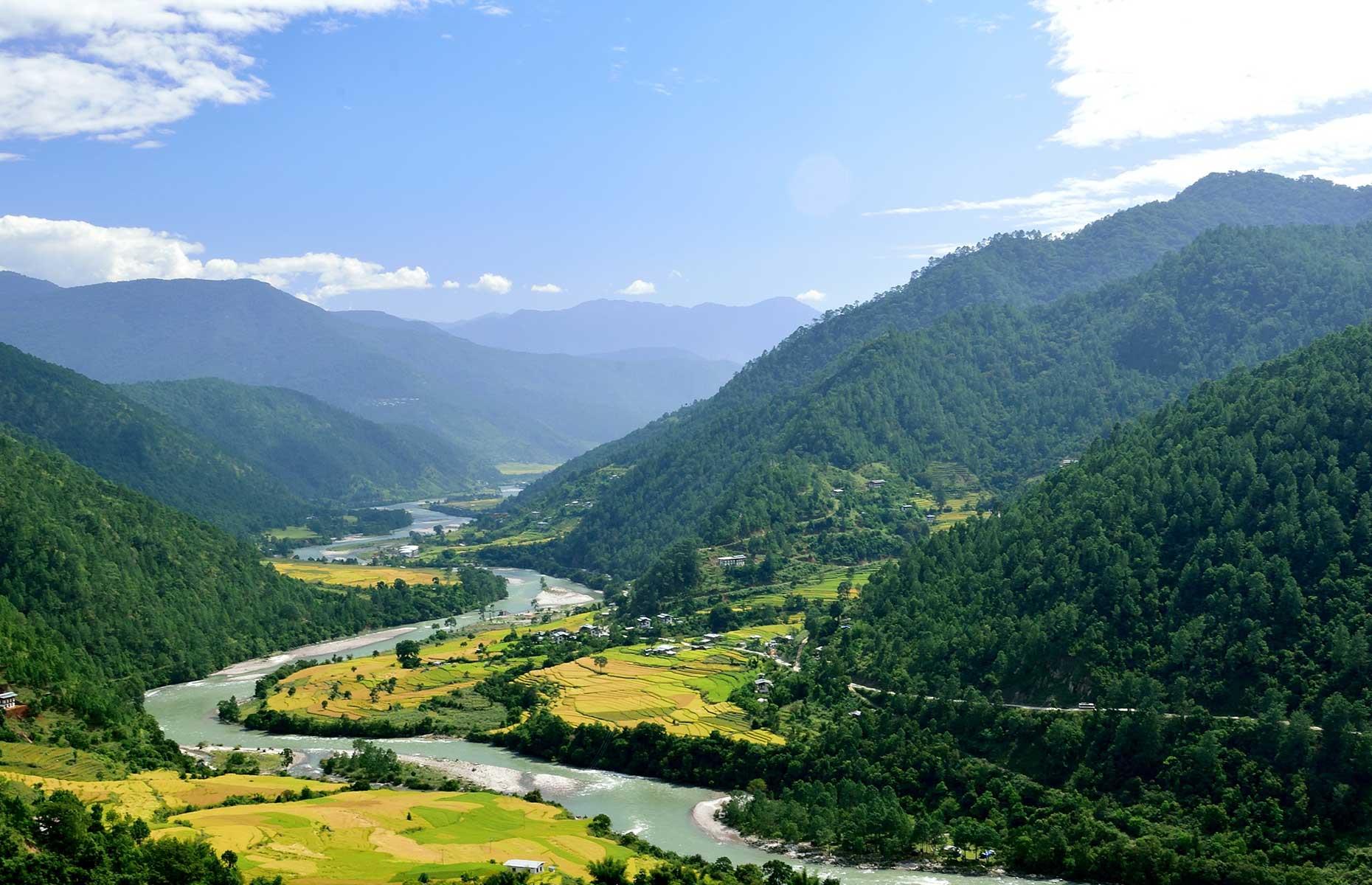 Bhutan, Asia: 255,000 visitors per year