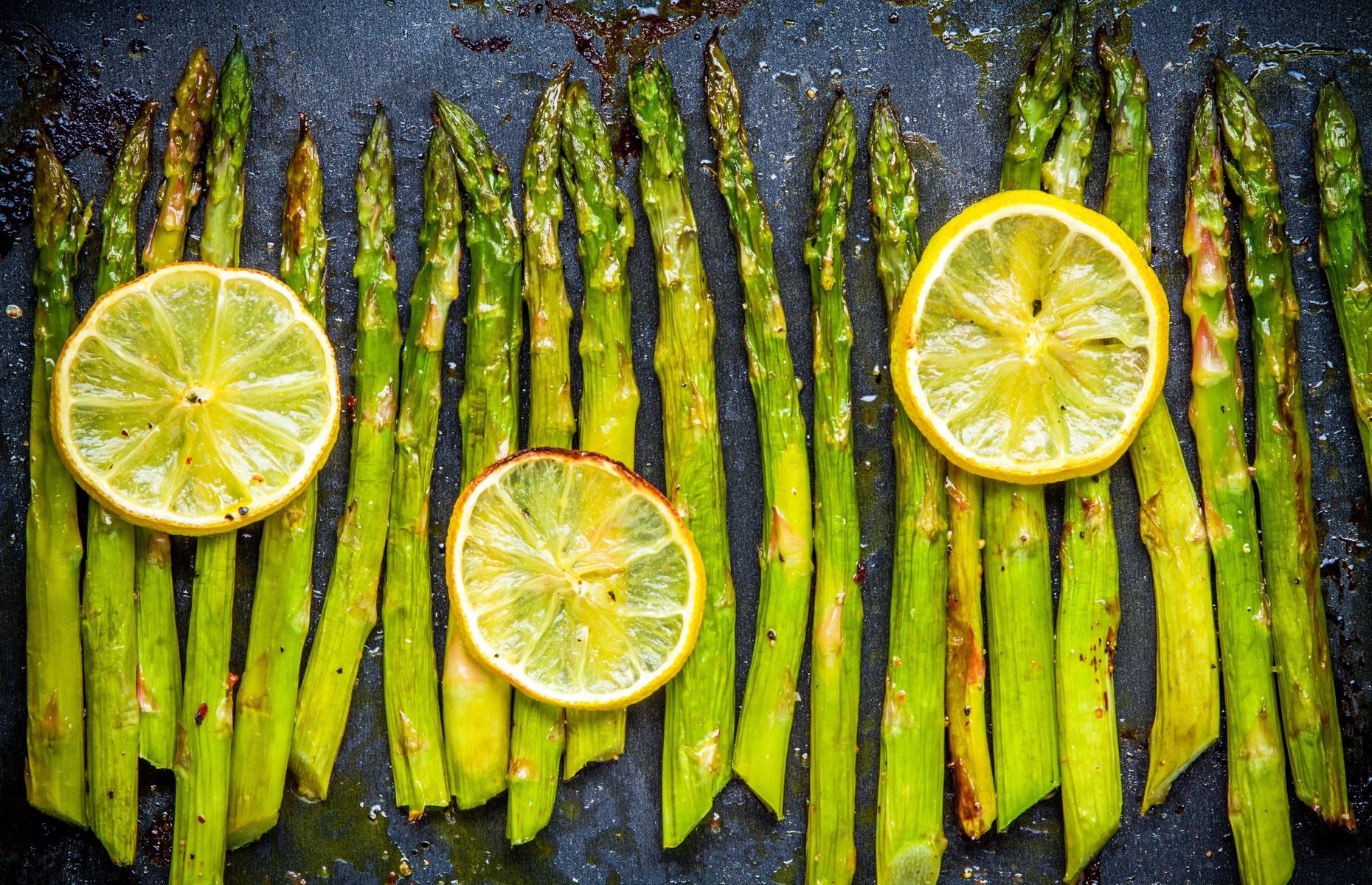 Grilled asparagus