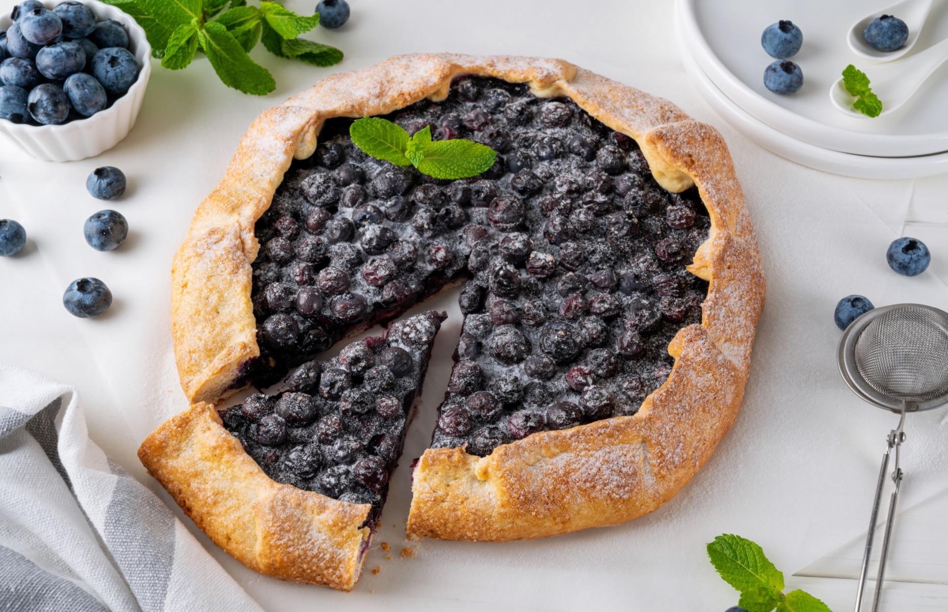 16. Blueberry pie