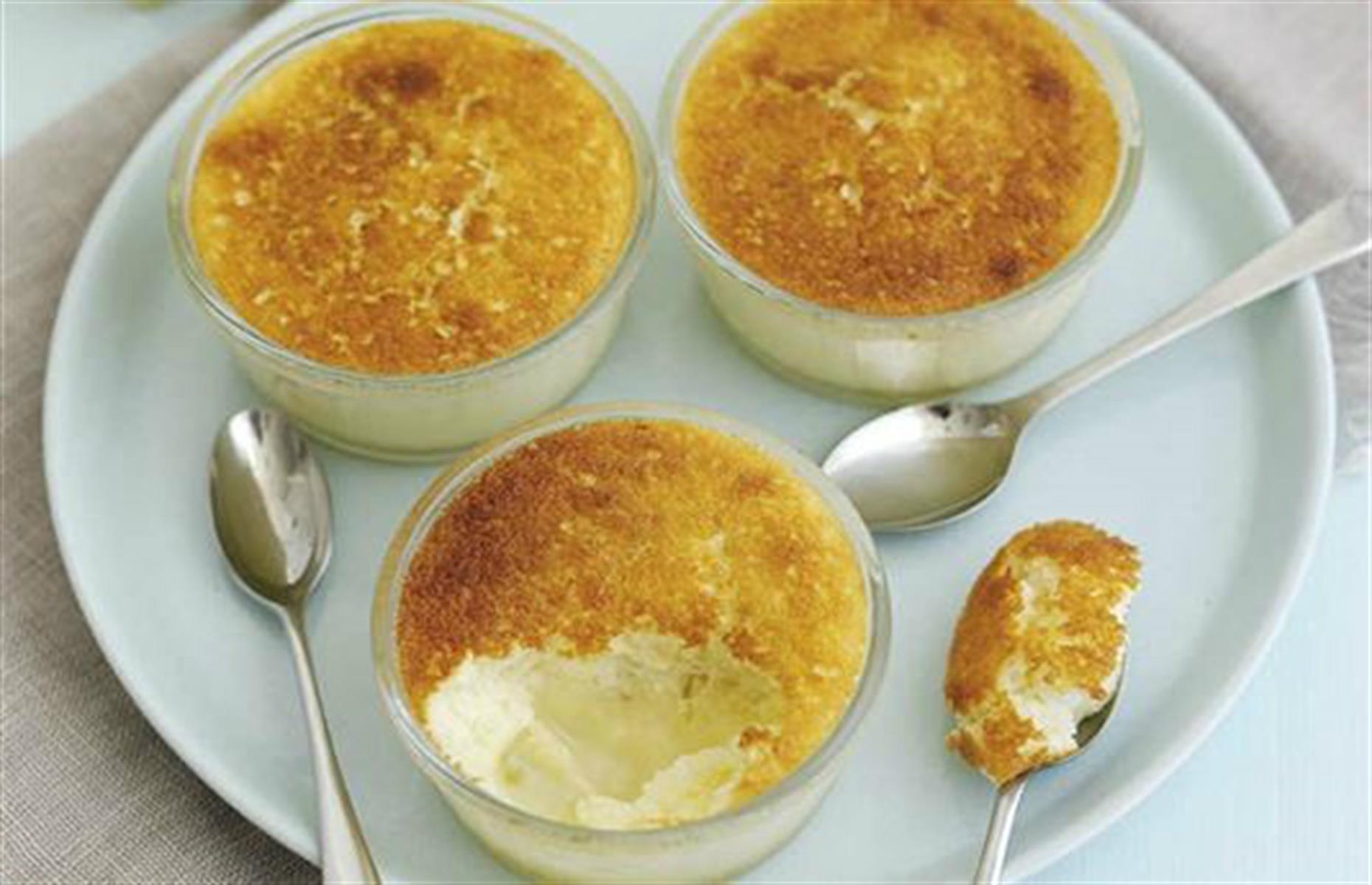 Fluffy lime pudding (290 calories per serving)
