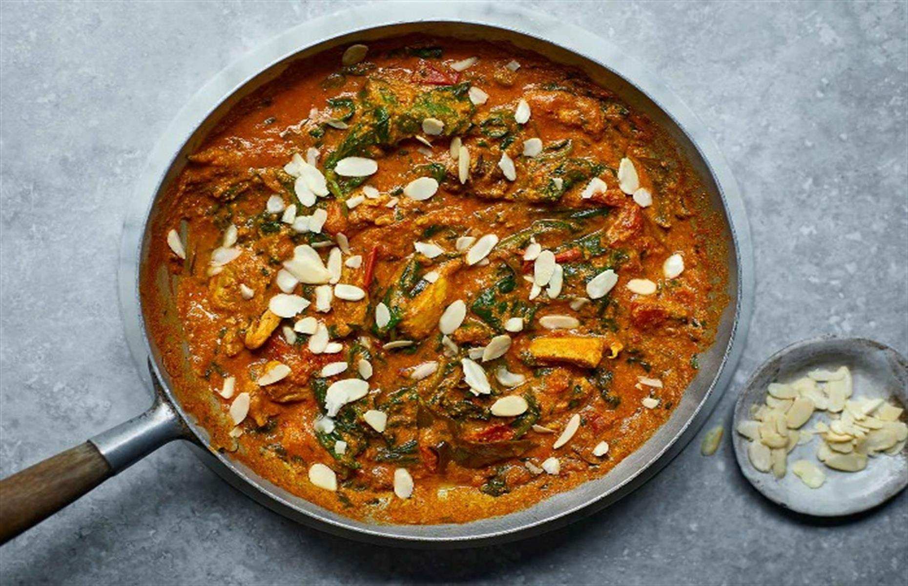 46. Almond chicken curry