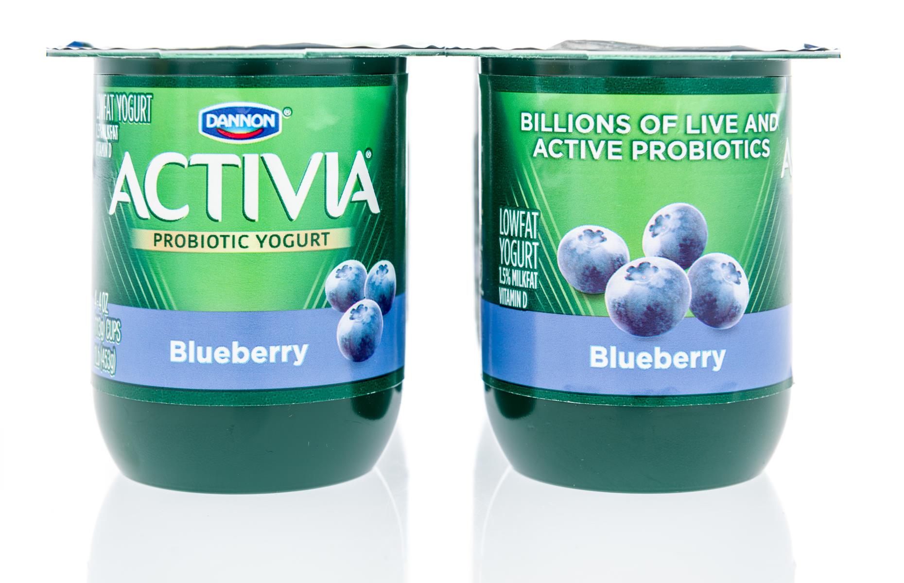 15. Activia probiotic yogurt (11.5% sugar)
