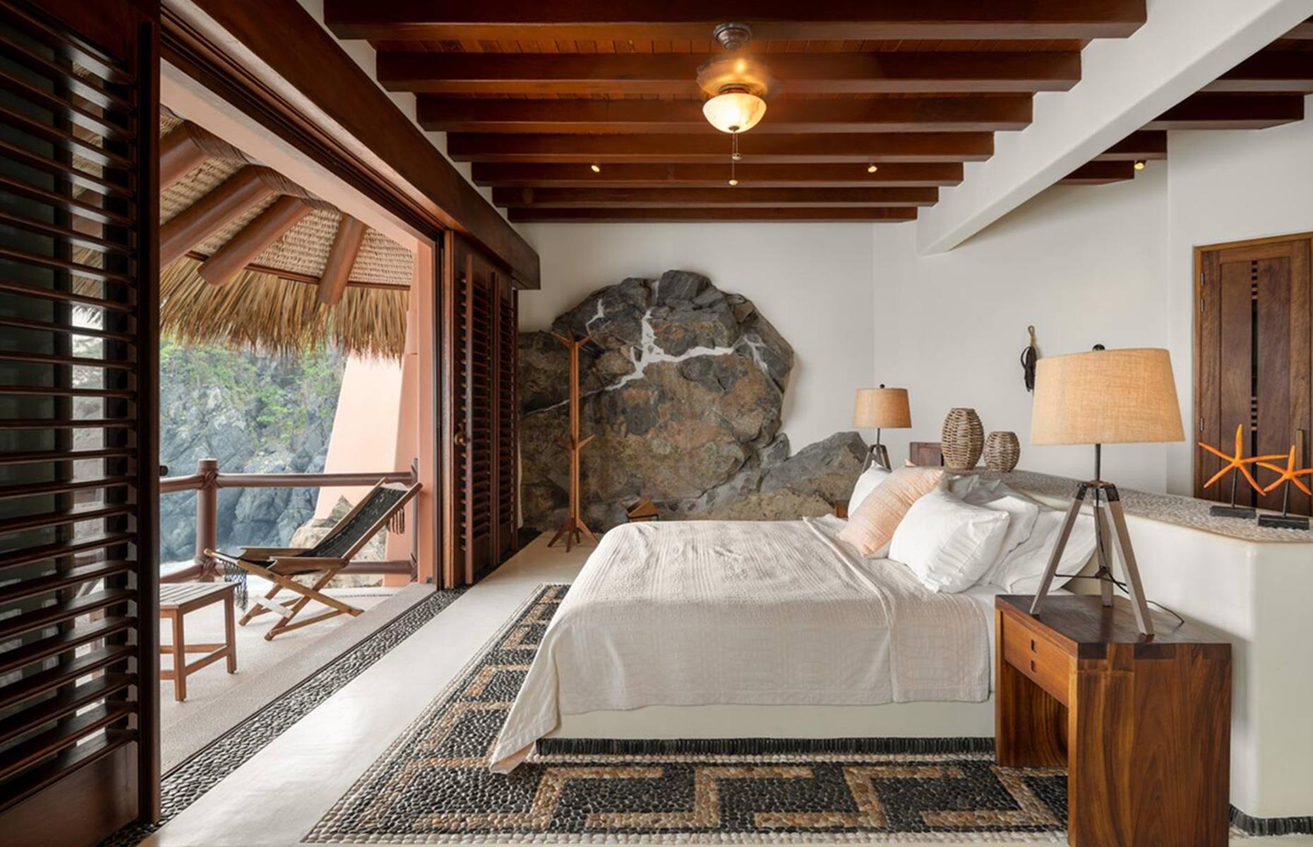 Master suite with sea views
