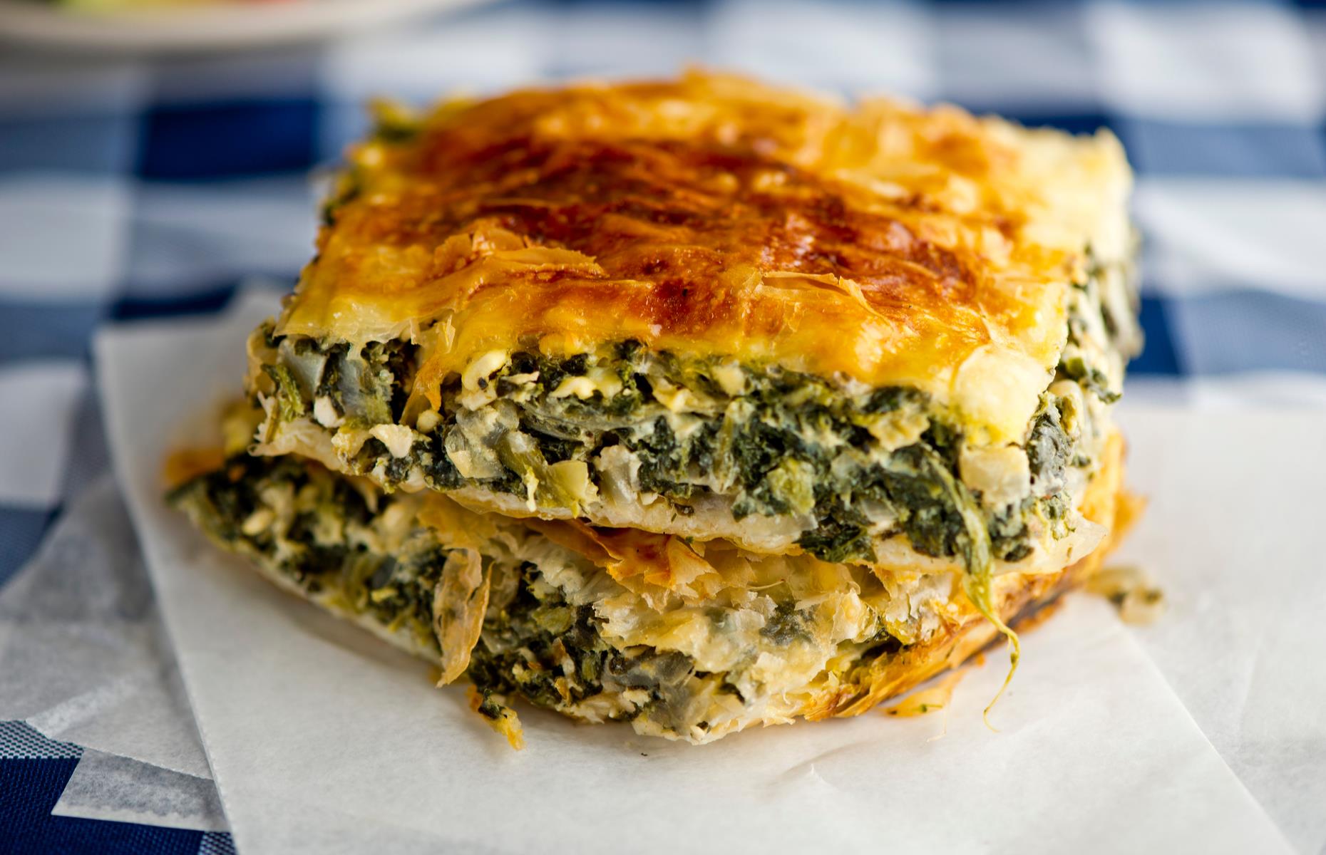 Spanakopita with chard and leeks