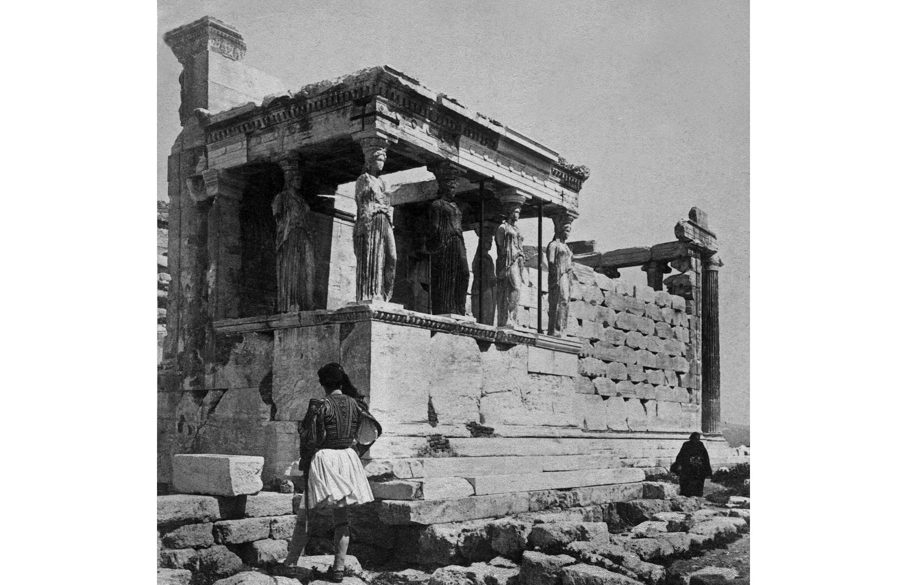 Erechtheion Temple, Acropolis, Athens, Greece (1897)