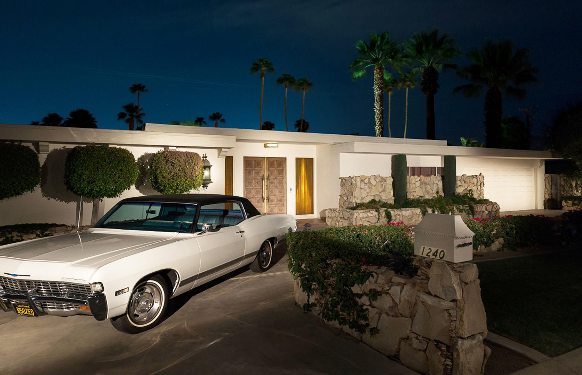 Reliquia de Palm Springs de los años 70, California, Estados Unidos