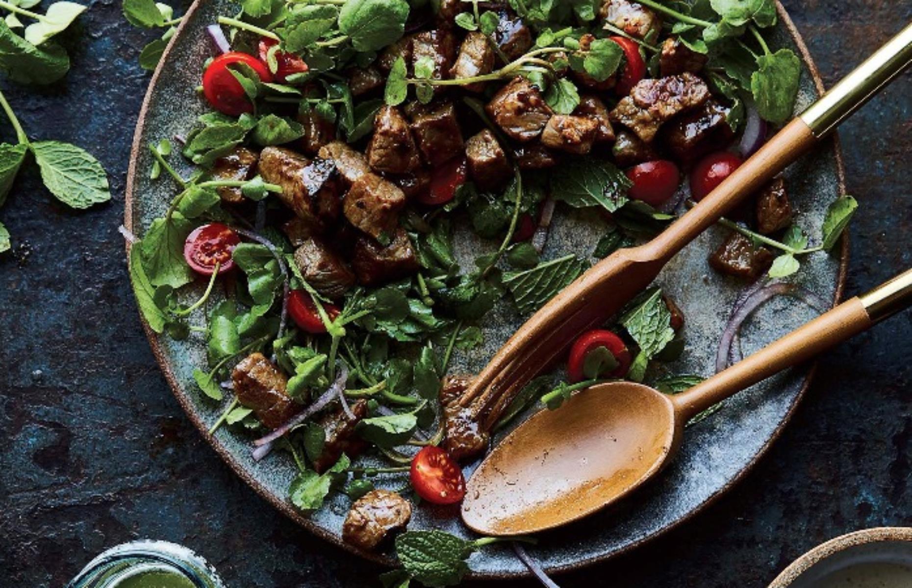 Shaking beef salad