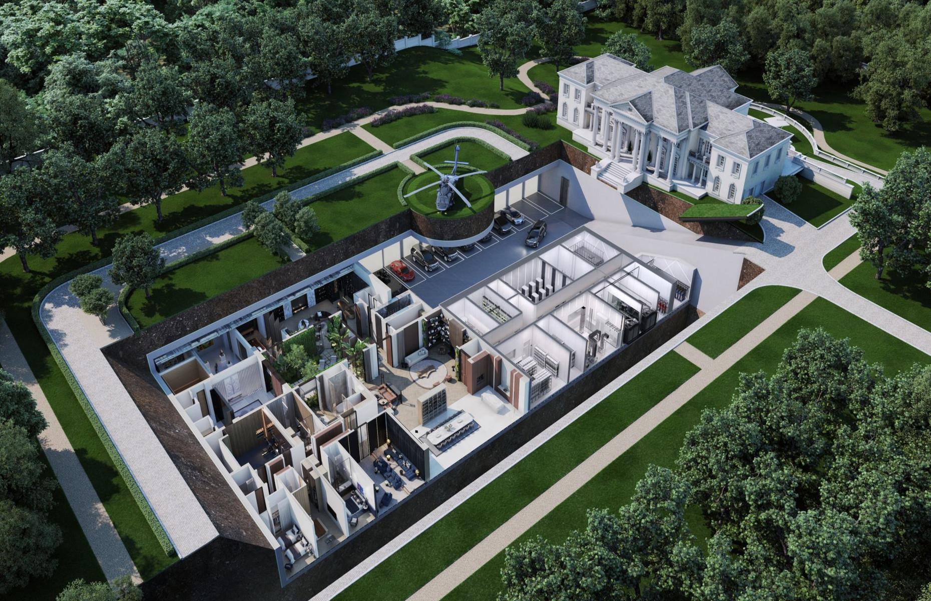 Luxury bunkers and panic rooms