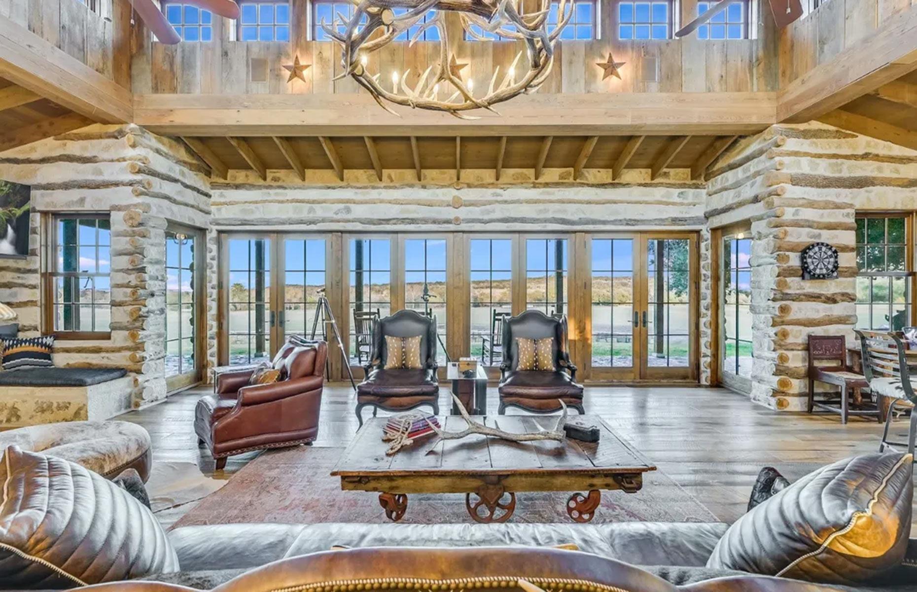 Rural farm and ranch: luxury log cabin aesthetic