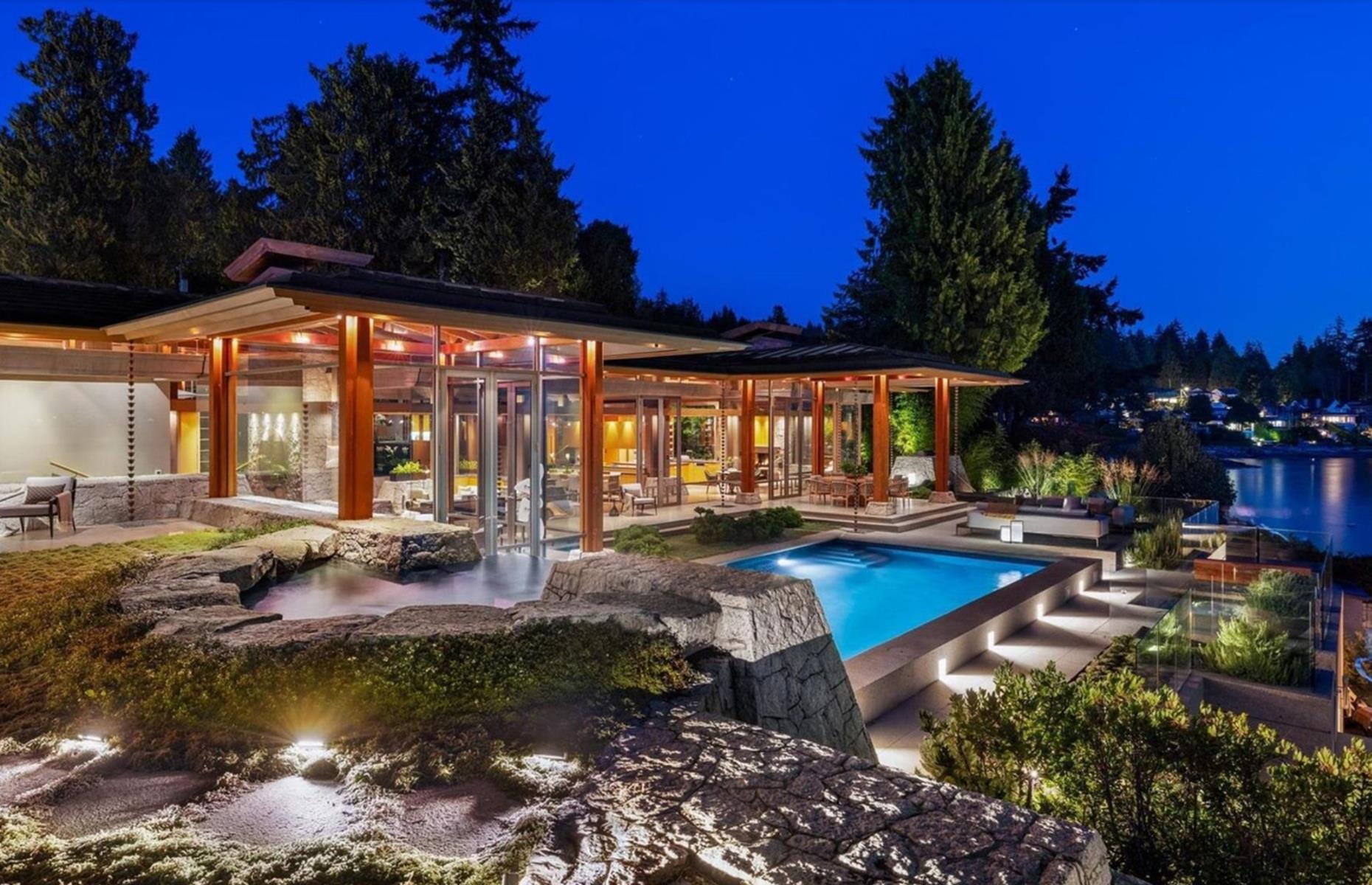 Waterfront estate, British Columbia, Canada: estimated value £31.7 million ($41.9m)