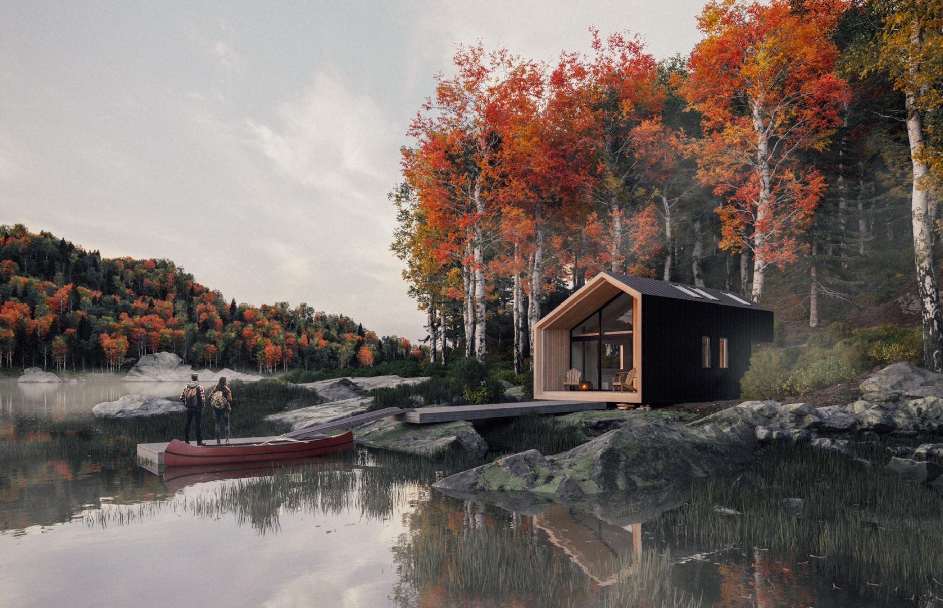 Flat-pack hut, Vancouver, Canada
