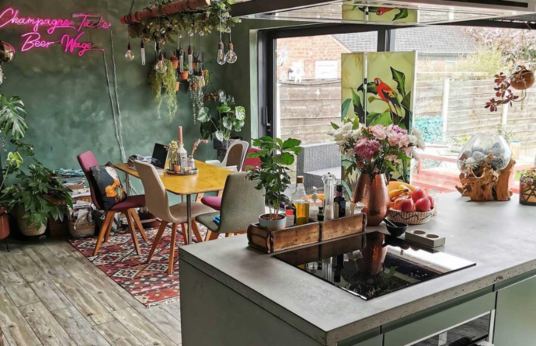 Eclectic family kitchen