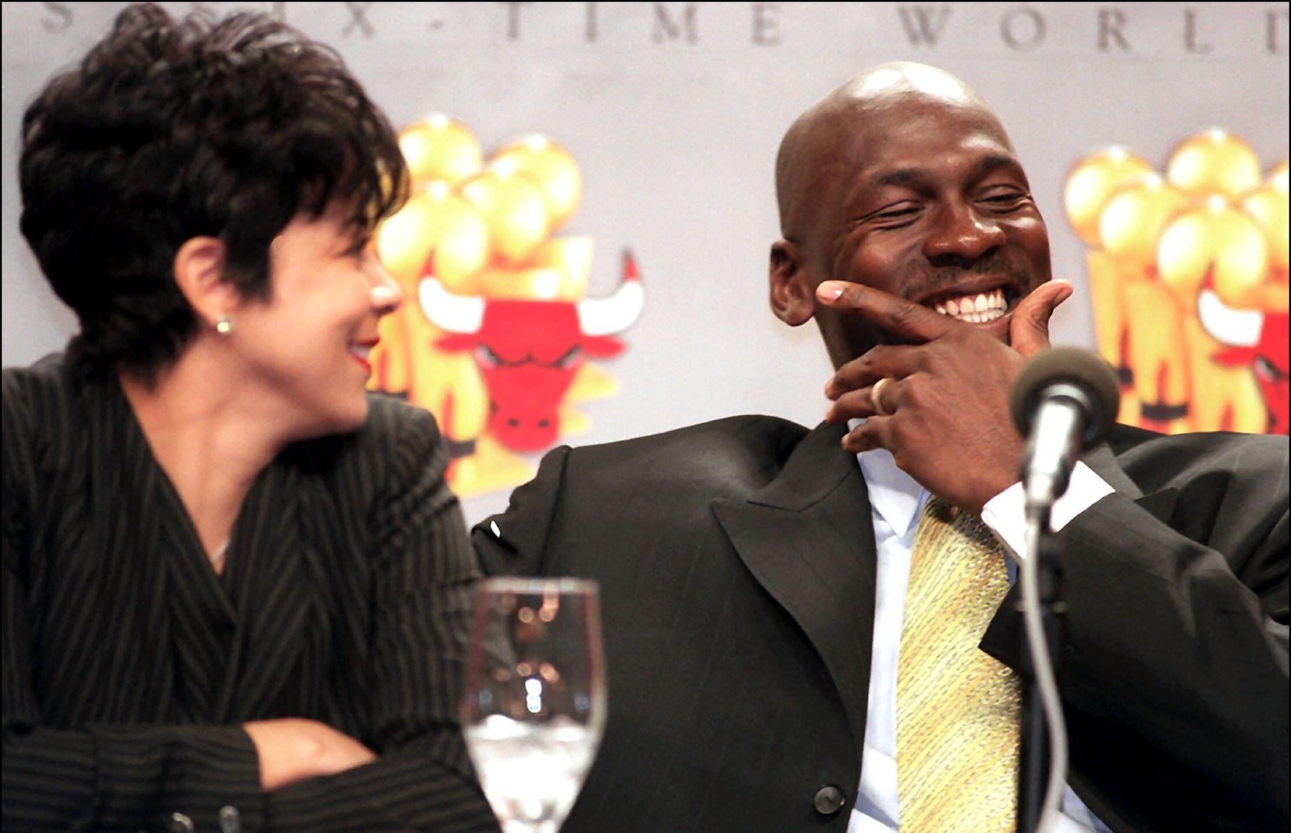 Michael Jordan and Juanita Vanoy