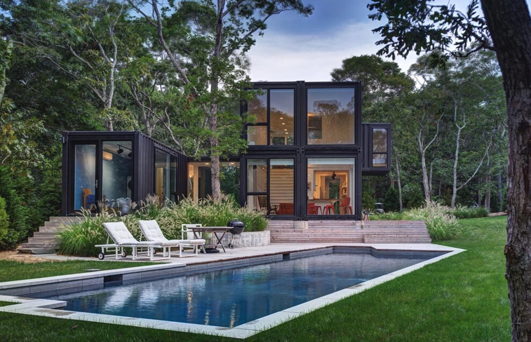 La maison modulaire Amagansett Modular, État de New York, États-Unis