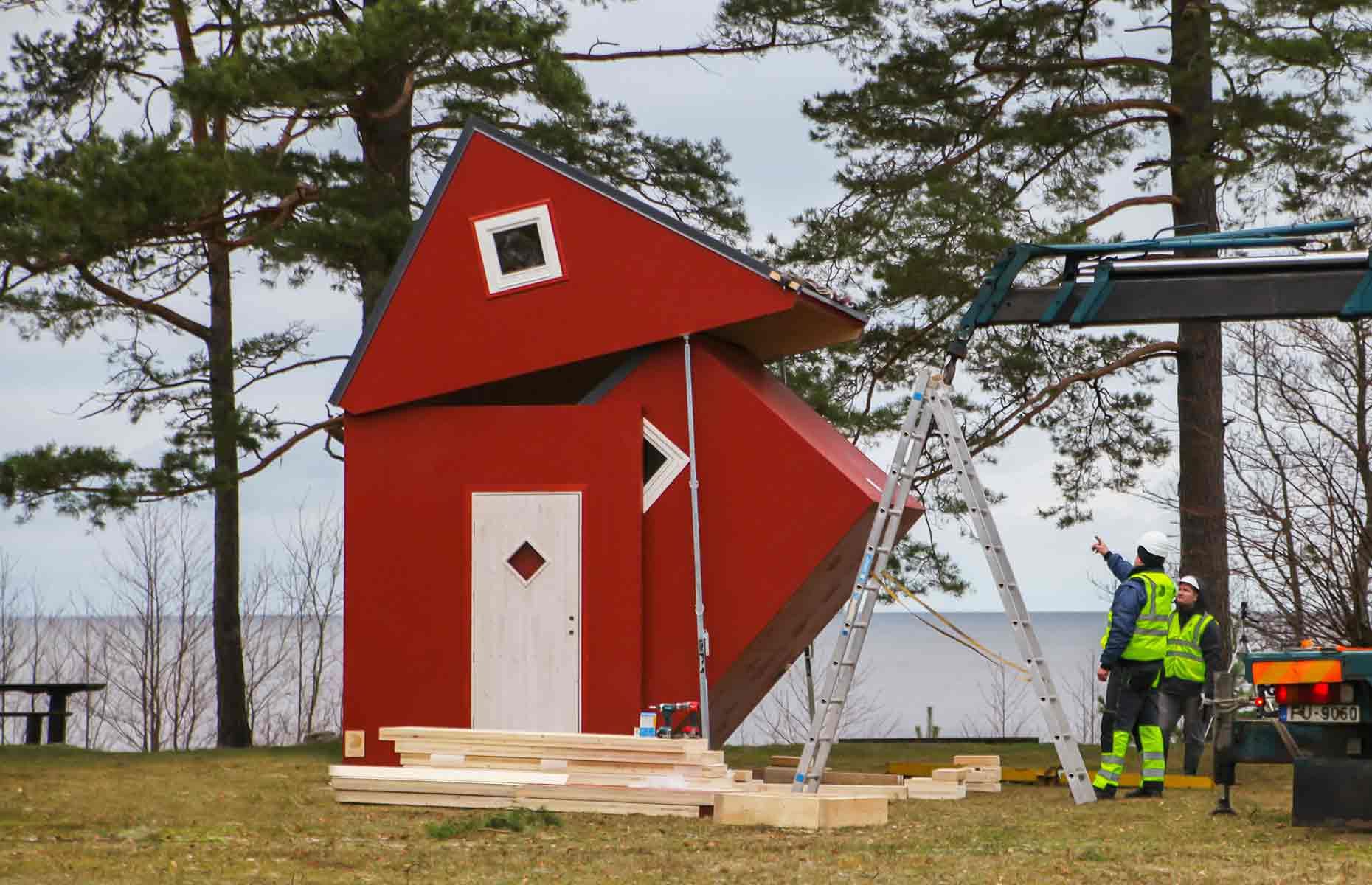 These cute cabins go up in no time
