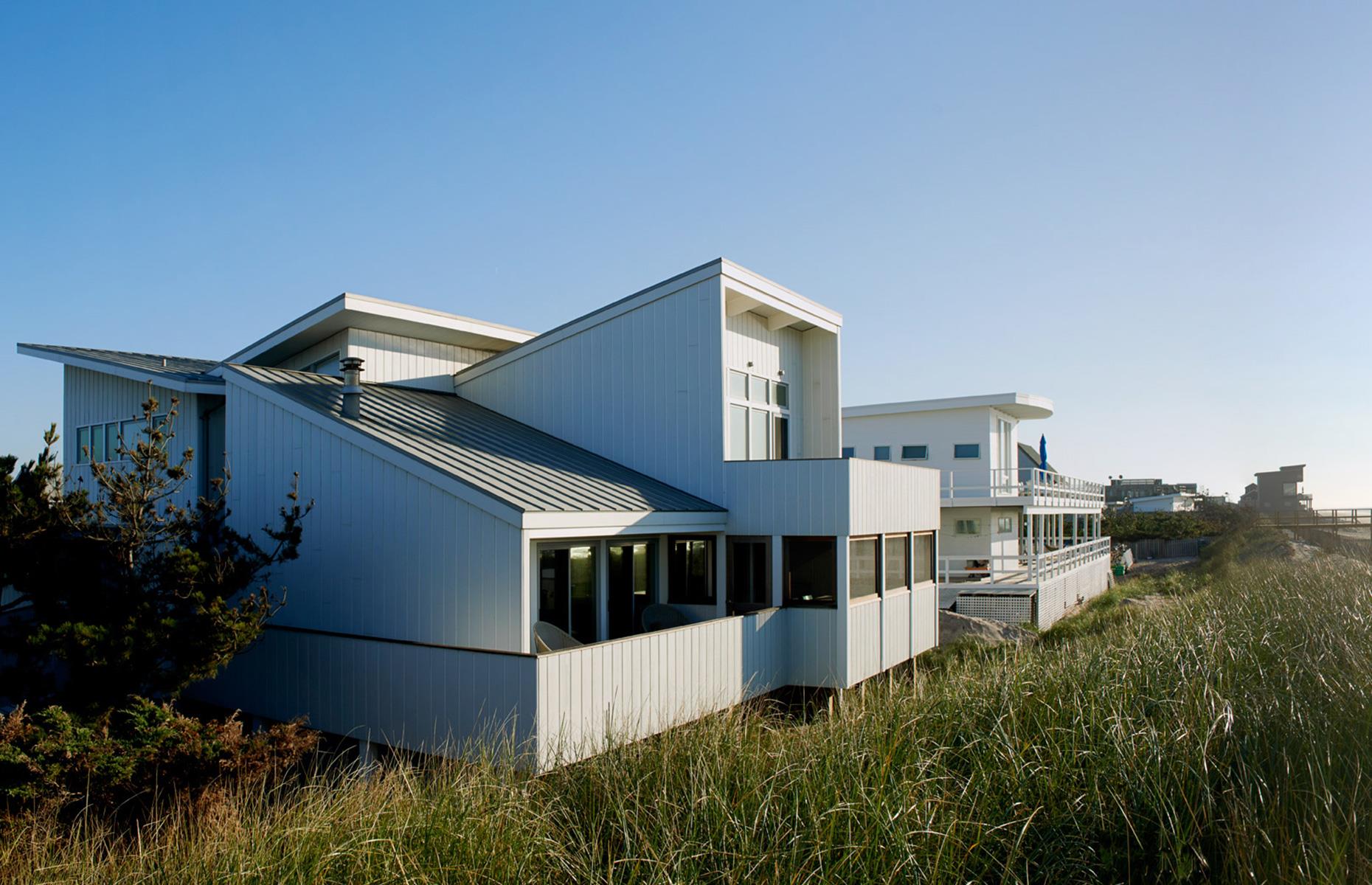 A fortified beach house