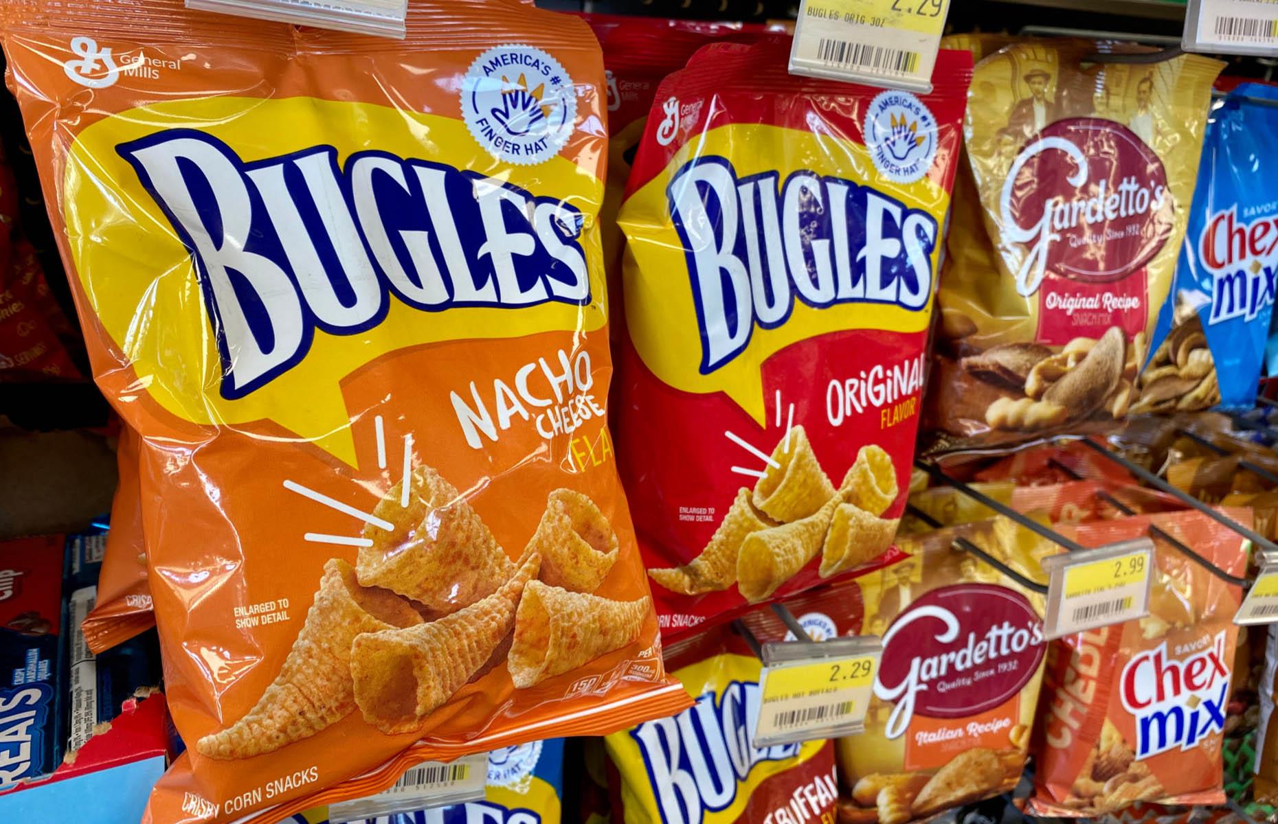 Bugles are made by two different brands
