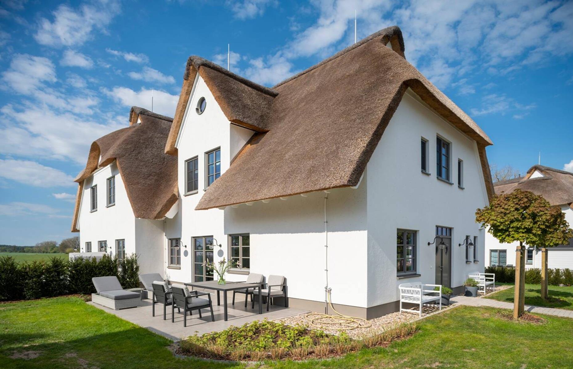 Frisian-style thatched house, Mecklenburg-Vorpommern, Germany