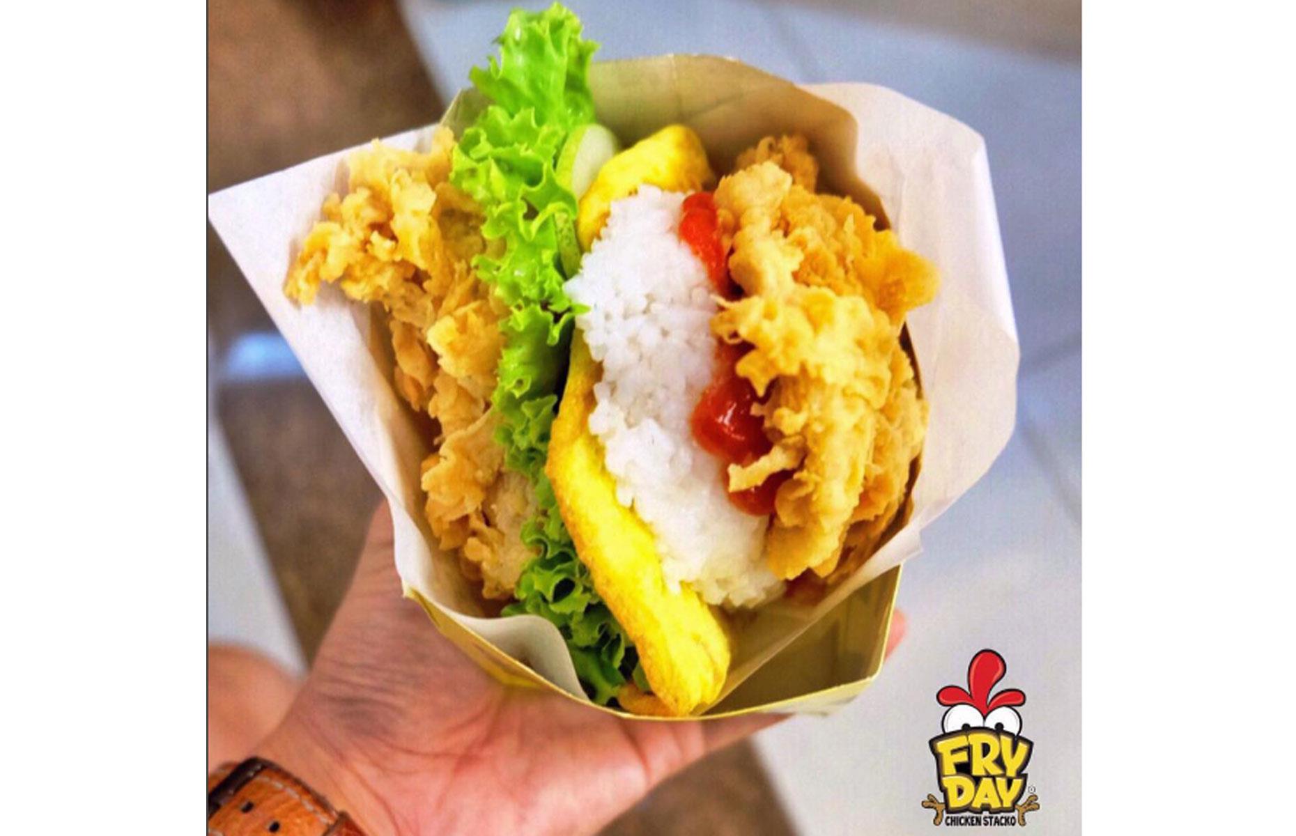 Fried chicken bun