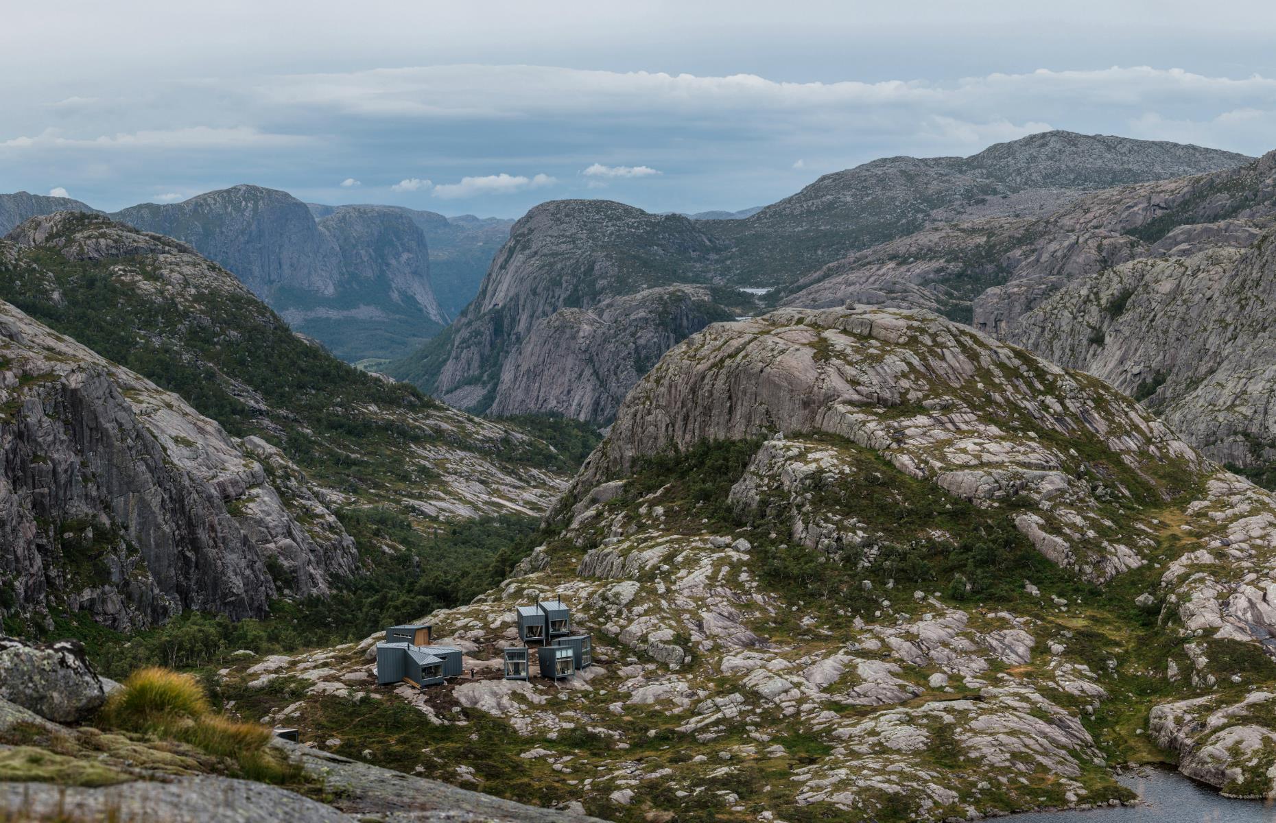 Weather-proof lodges, Ryfylke, Norway