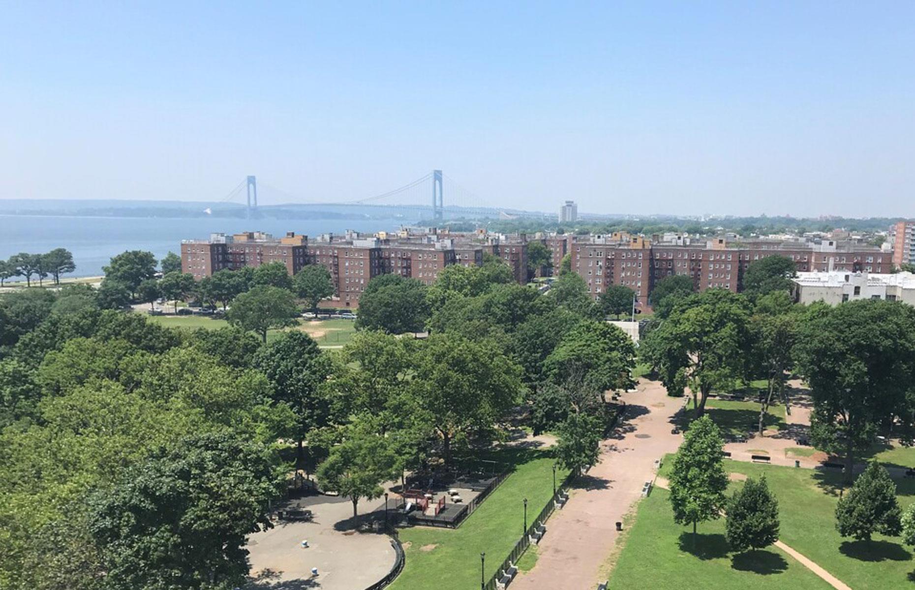 Fred Trump's first large apartment block complex in Brooklyn 
