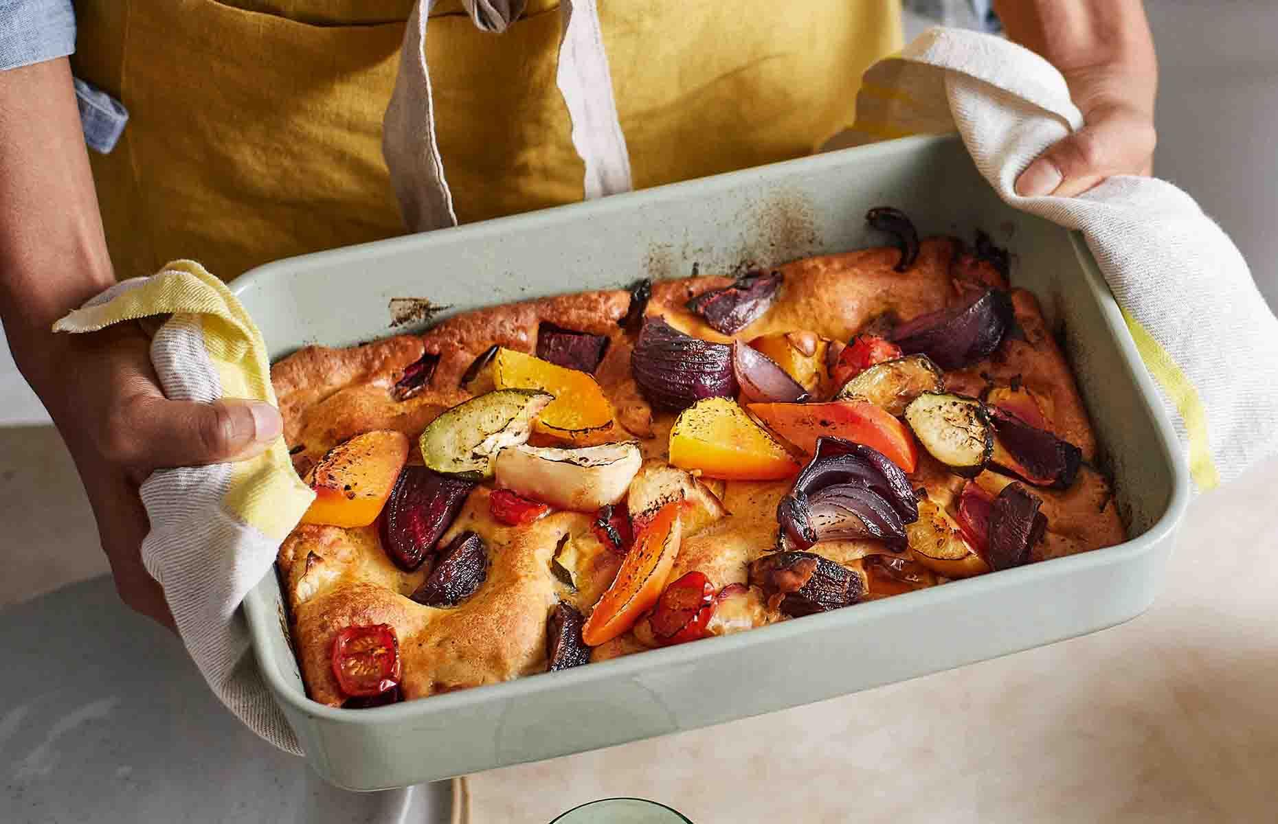 Vegetable toad in the hole