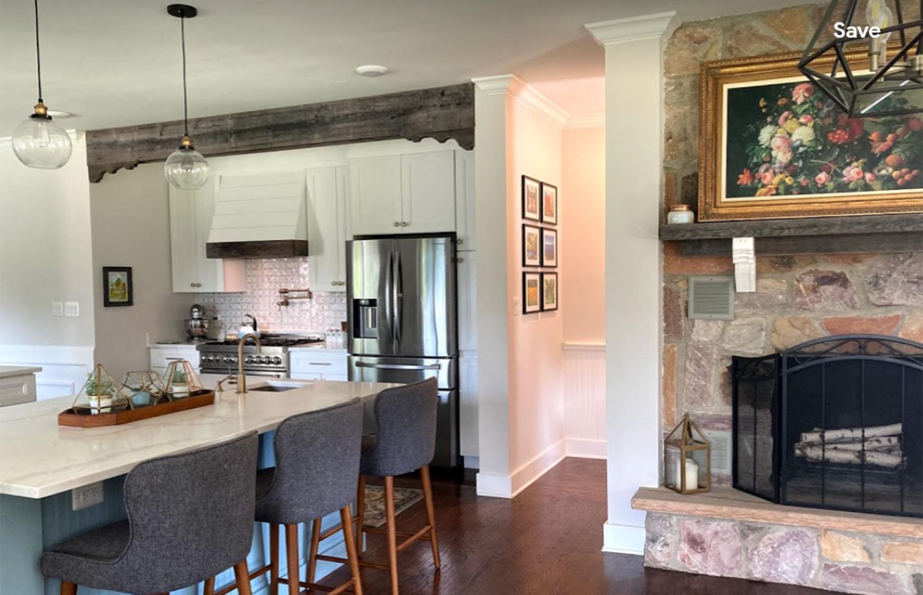 After: the kitchen