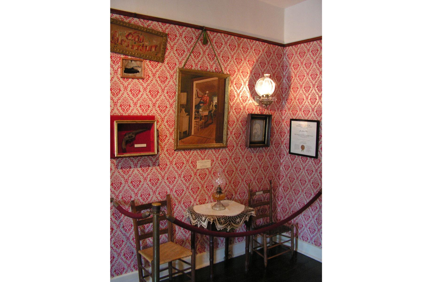 Jesse James' clapboard refuge in St. Joseph, USA