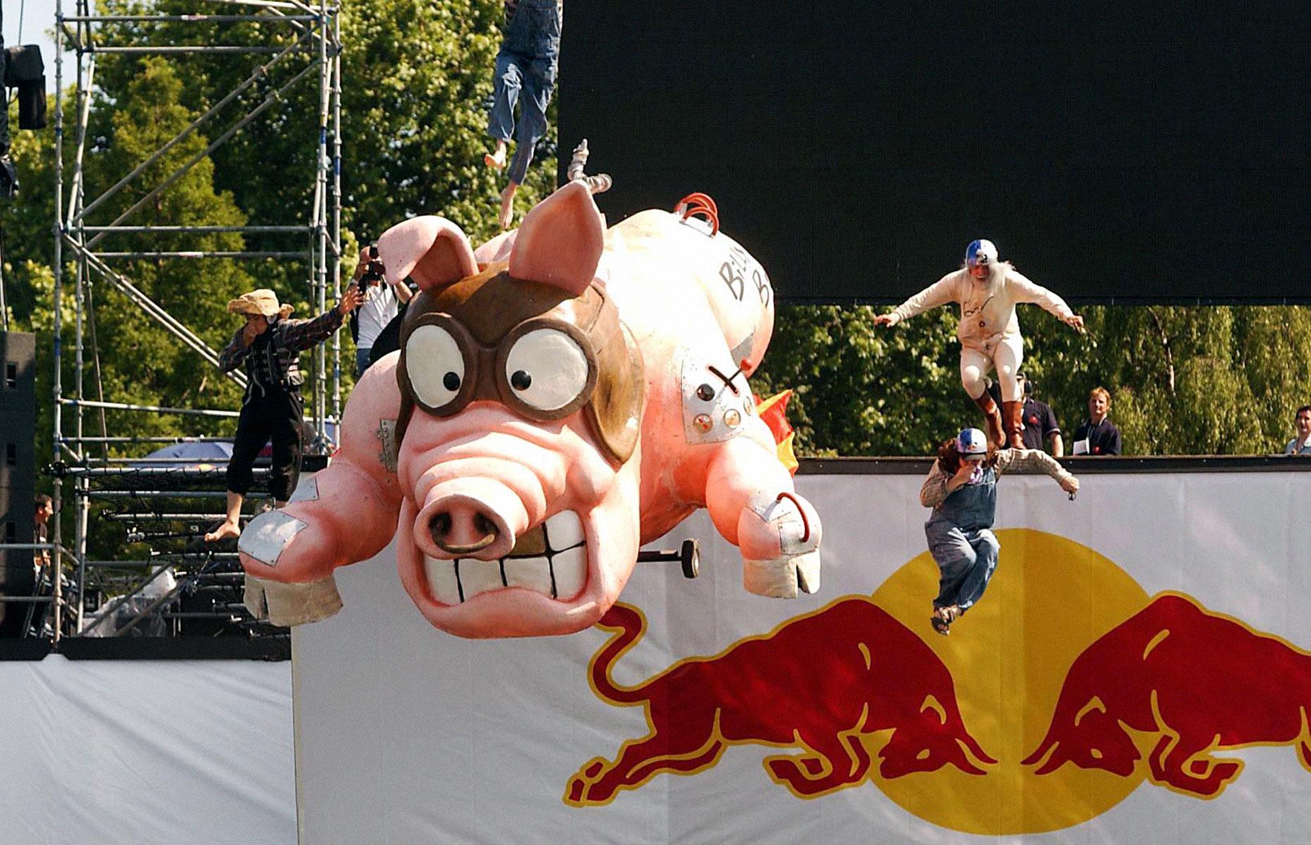 Red Bull goes global, launches Flugtag and debuts its cartoon ads