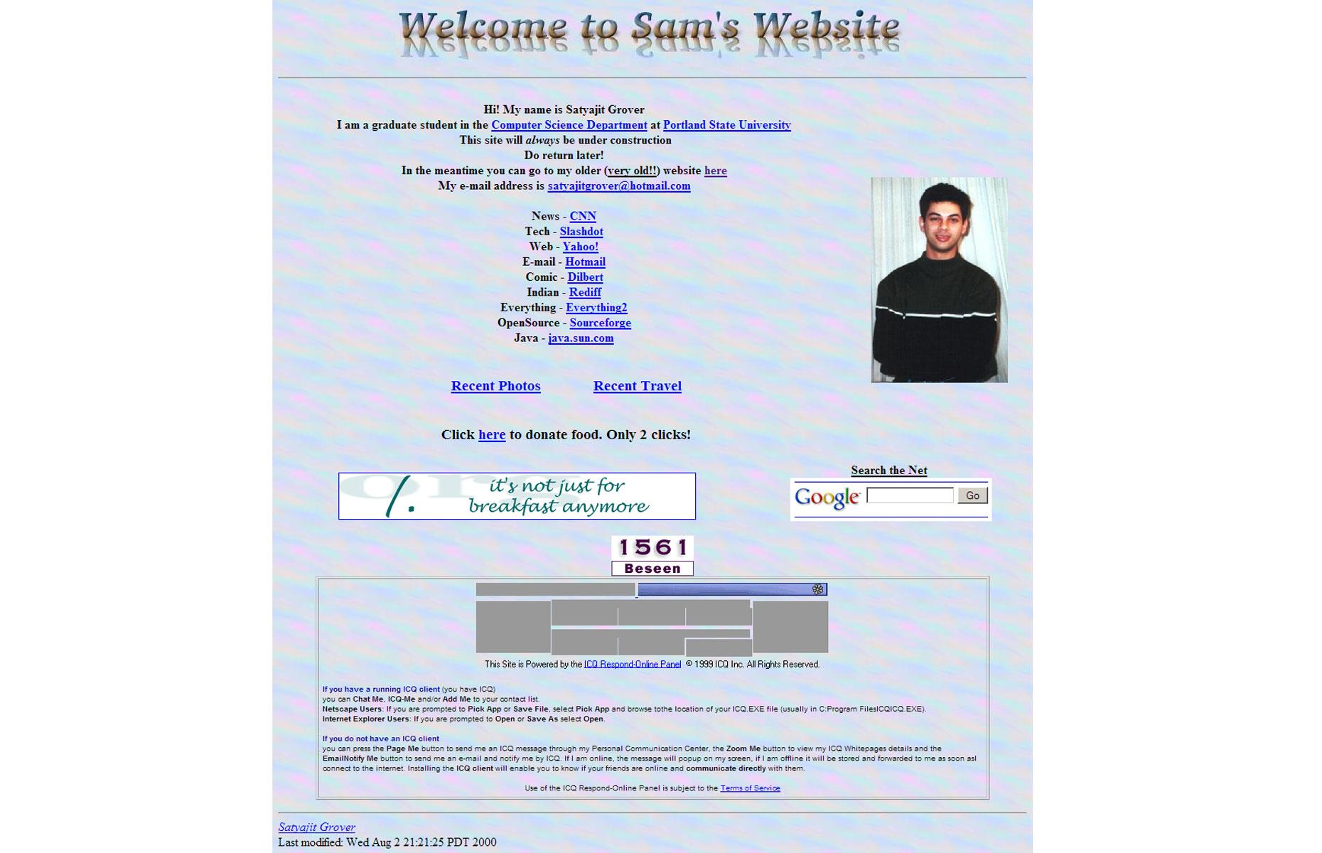 Yahoo & GeoCities in 1999