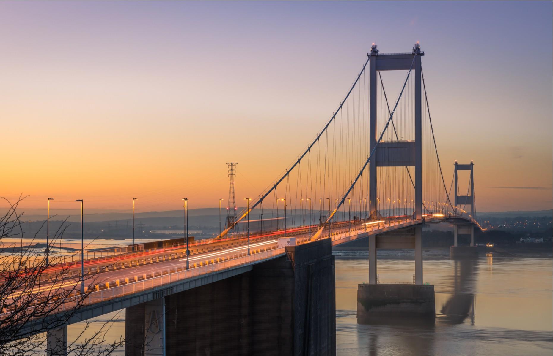 Severn Bridge, southwest England and southeast Wales 