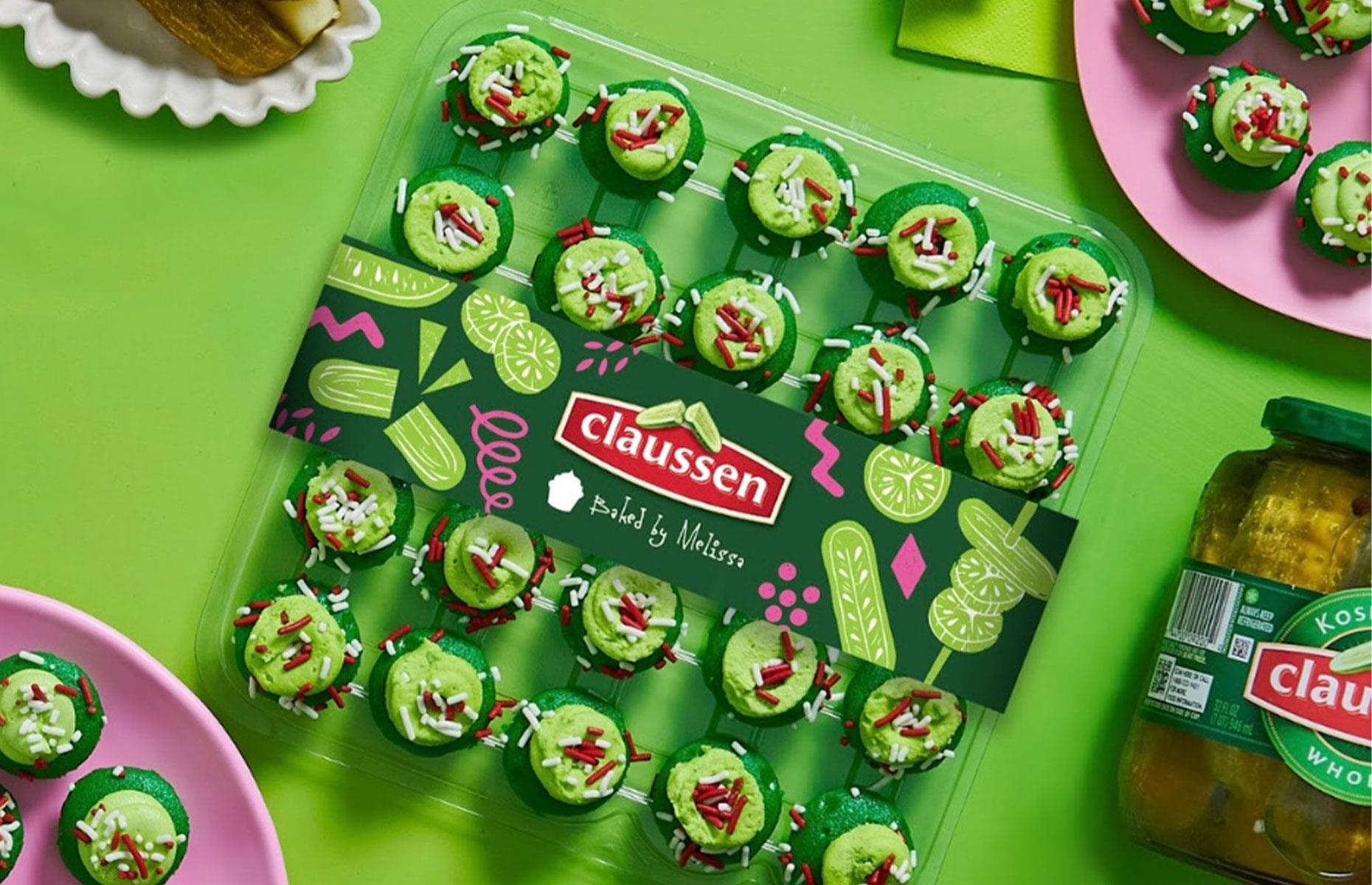 5. Claussen x Baked by Melissa Pickle Cupcakes