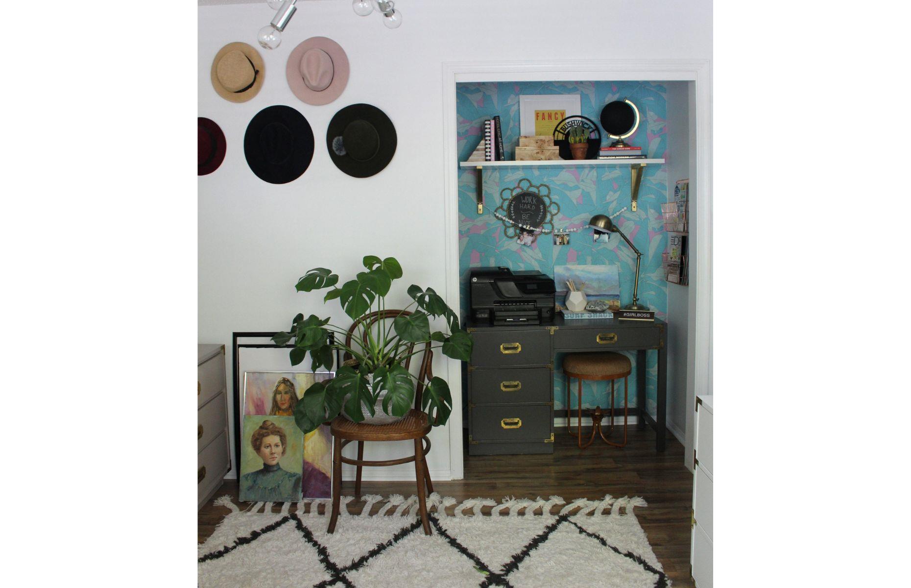 Chic office nook for an influencer