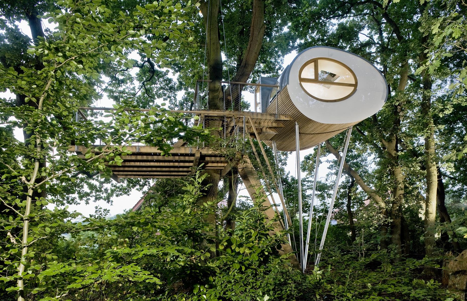 Treehouse Djuren, Saxony, Germany