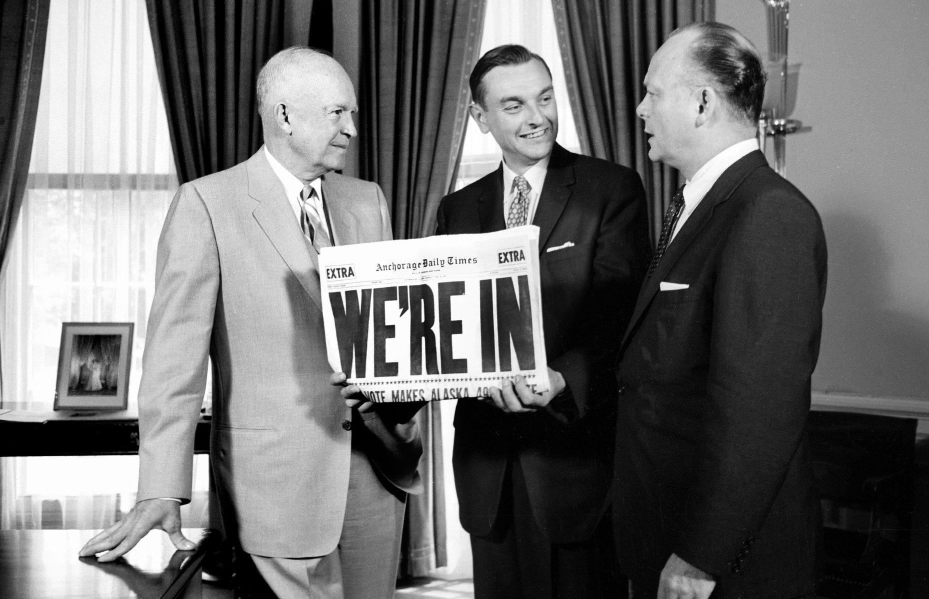 1958-59: Alaska and Hawaii become states