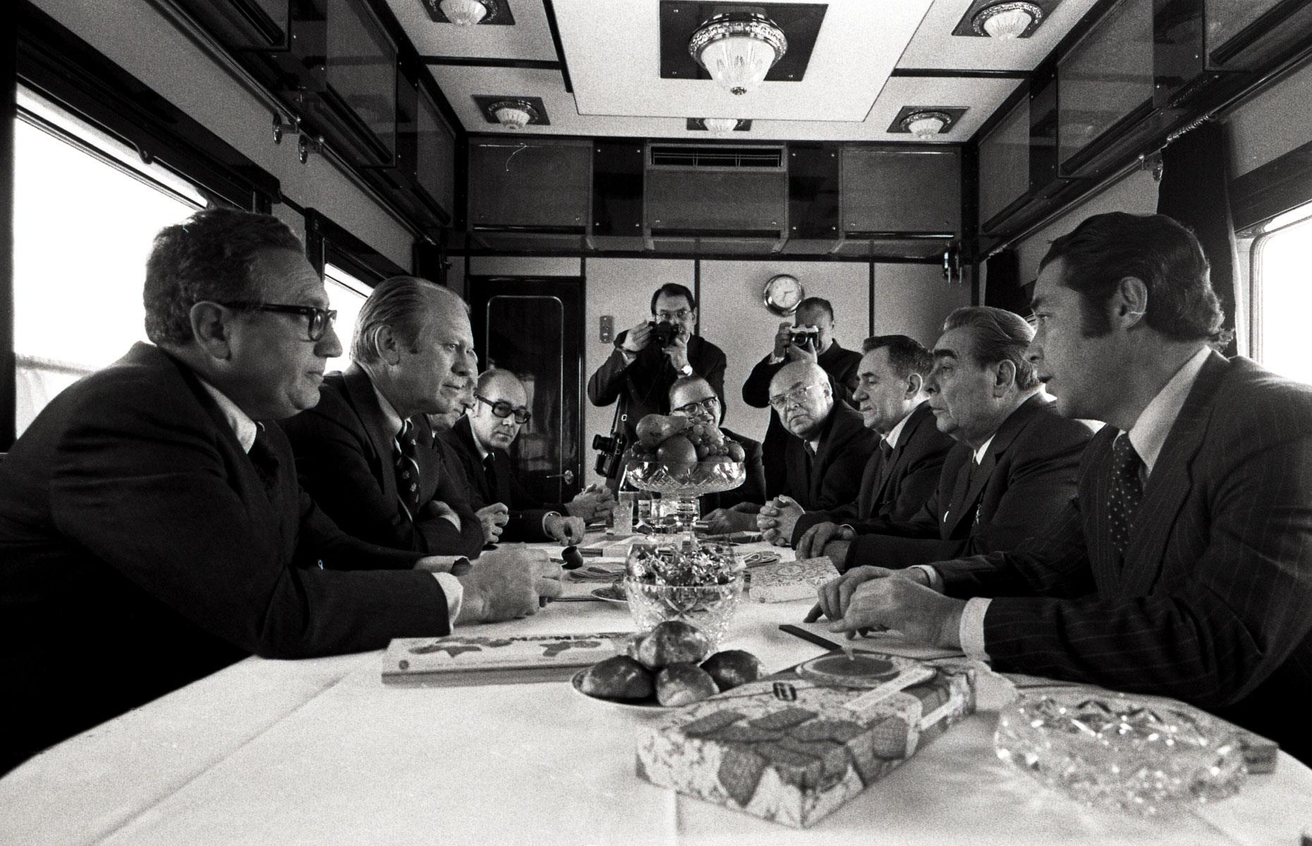 Putin's Soviet-era train carriages