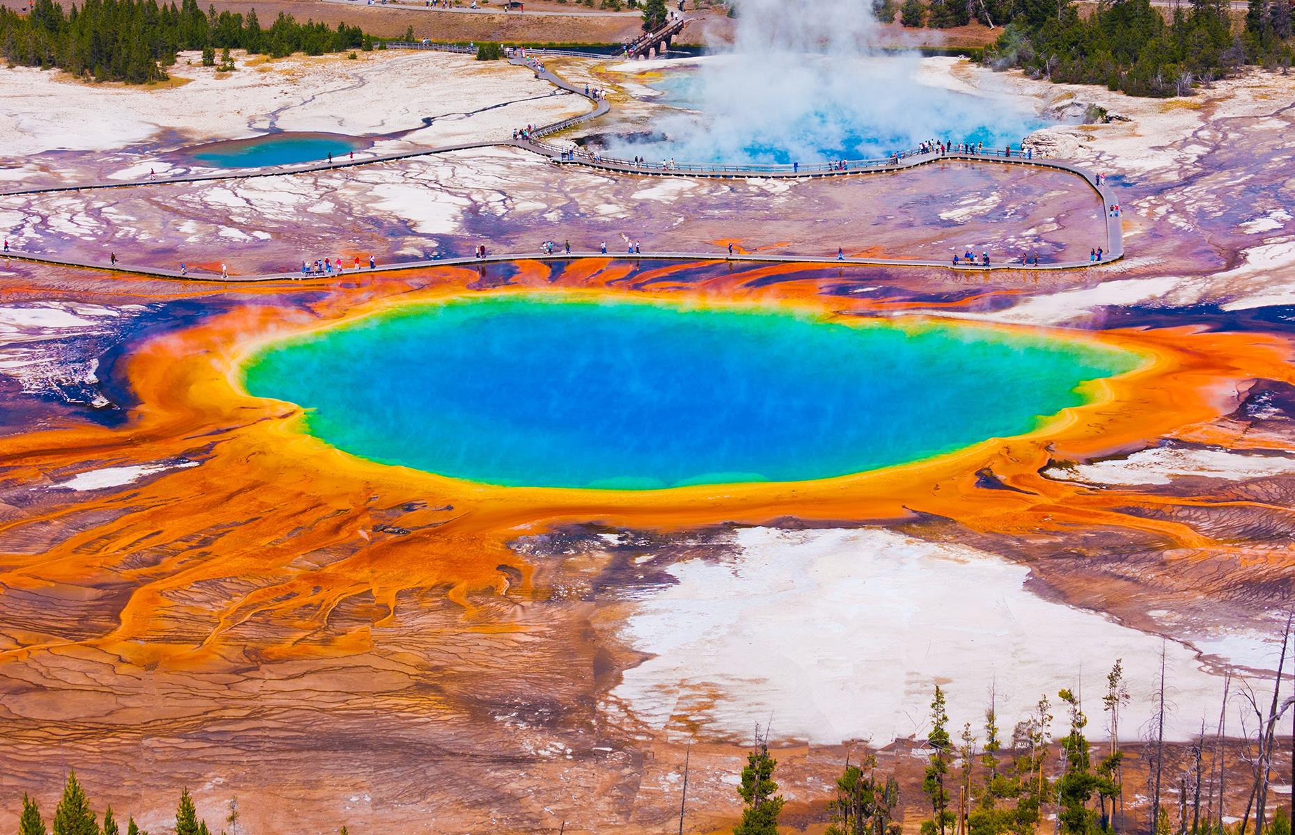 Wyoming: Grand Prismatic Spring, Yellowstone National Park