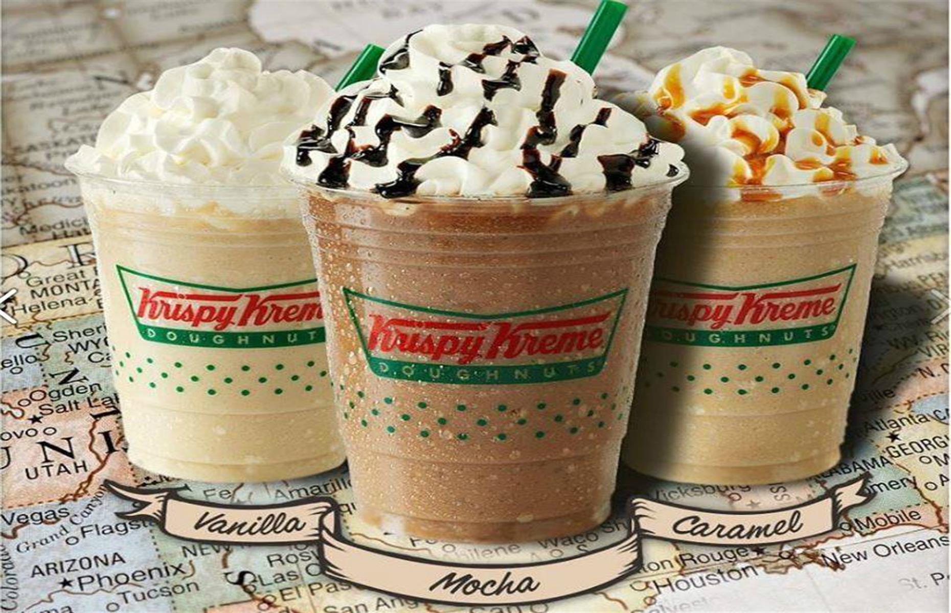 500 calories: 20oz Krispy Kreme frozen vanilla latte (USA)