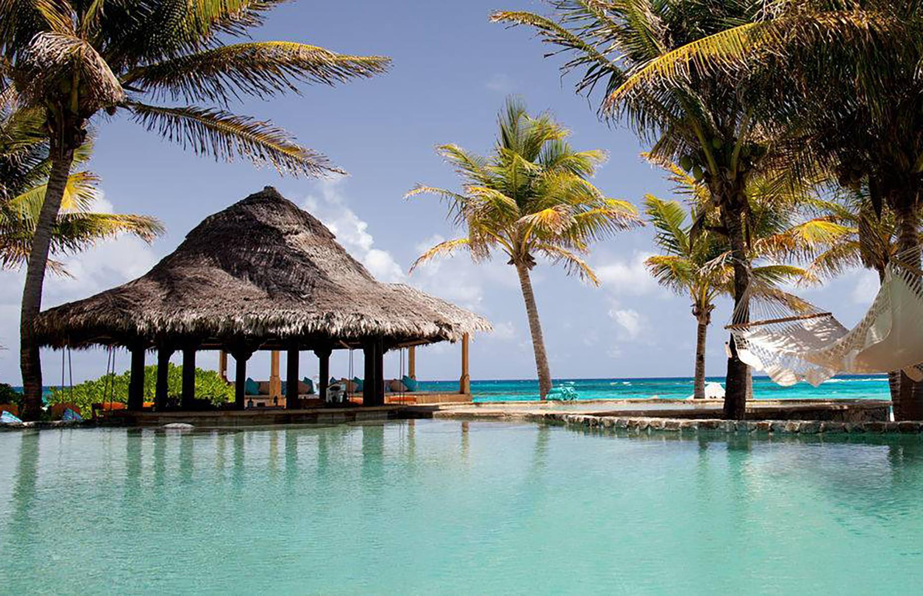 Richard Branson's private paradise, Necker Island, British Virgin Islands 