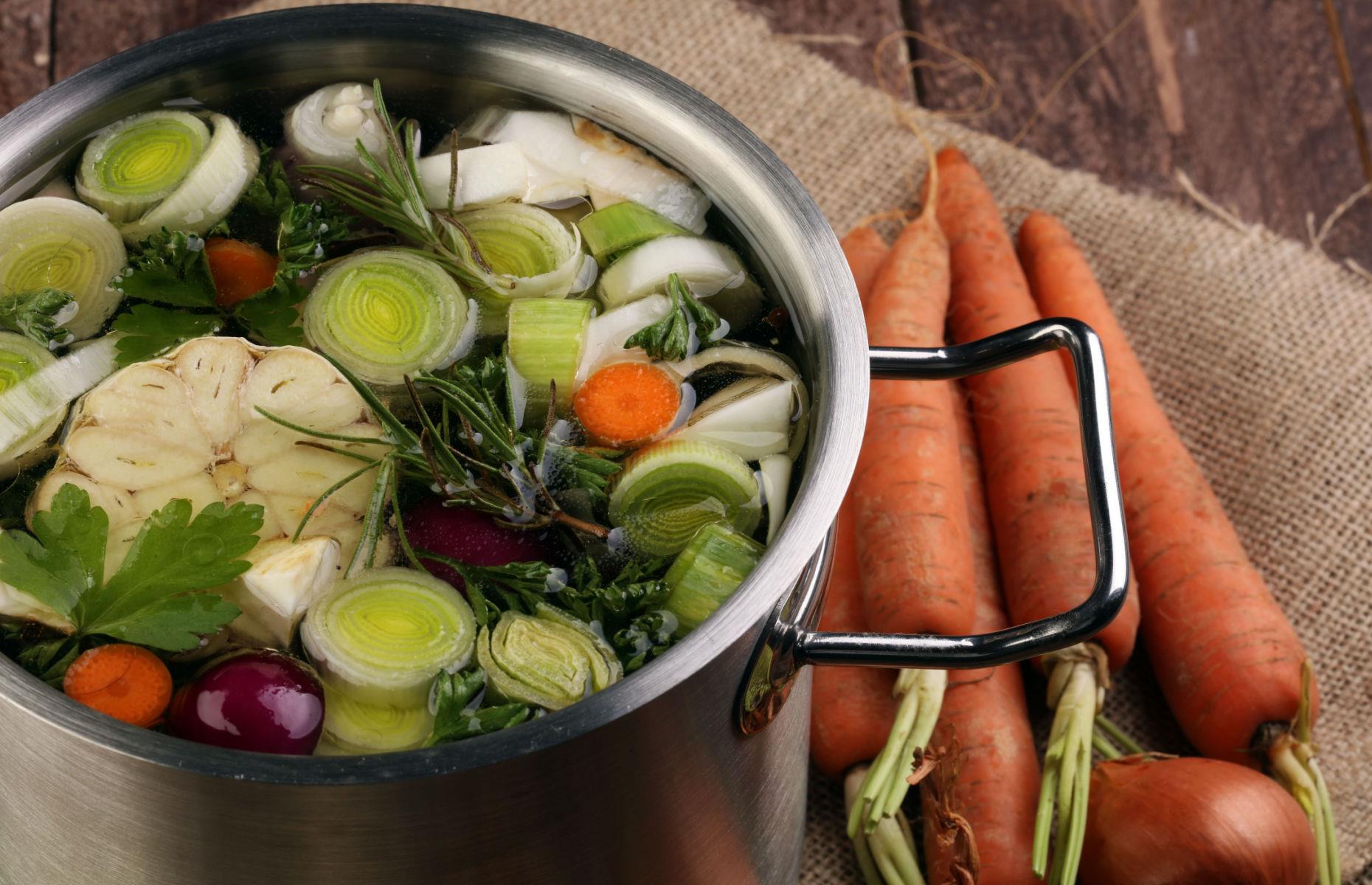 Swap cubes and capsules for homemade veg stock 